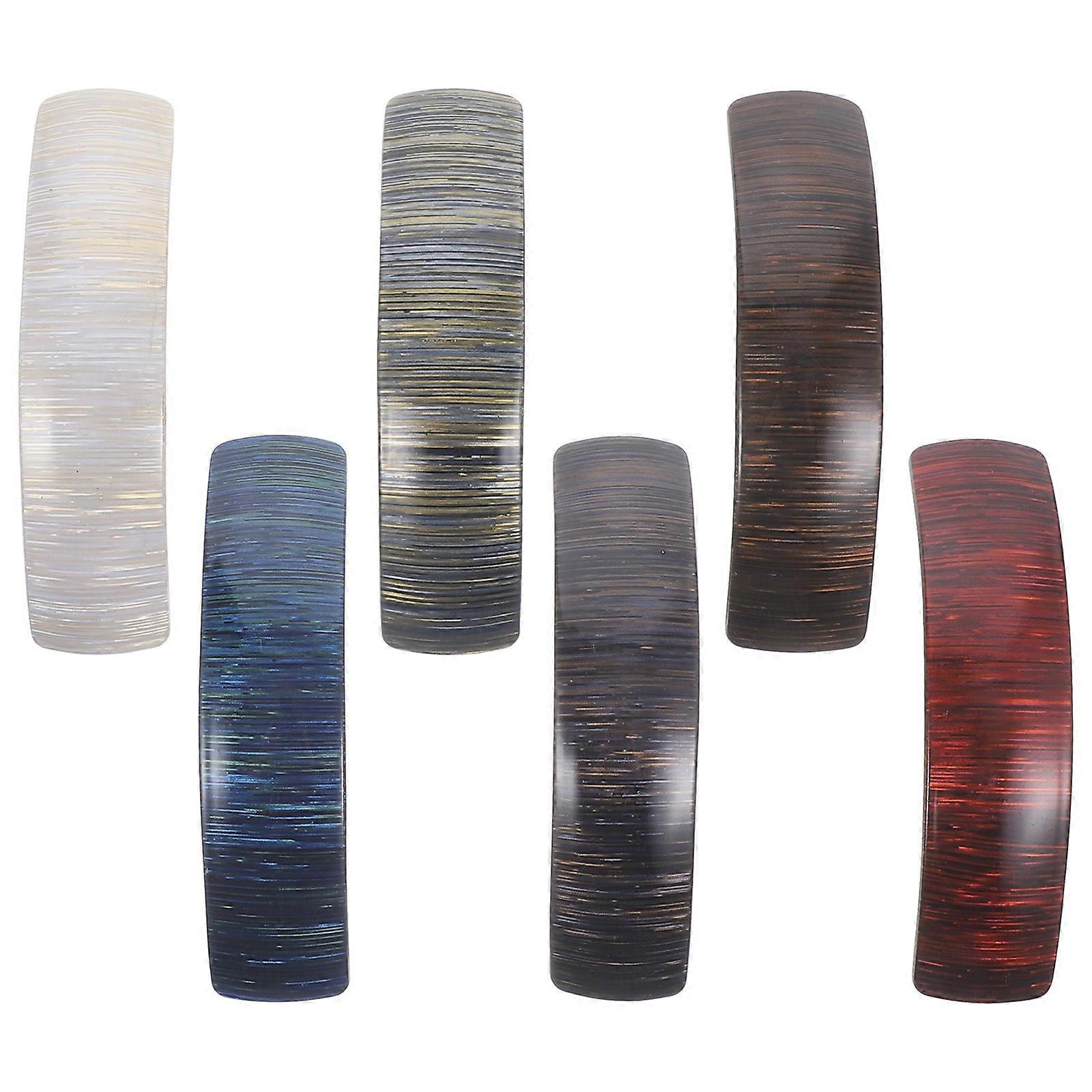 Spring Hair Clips Metal Hair Clips for Decoration 6Pcs Assorted Color