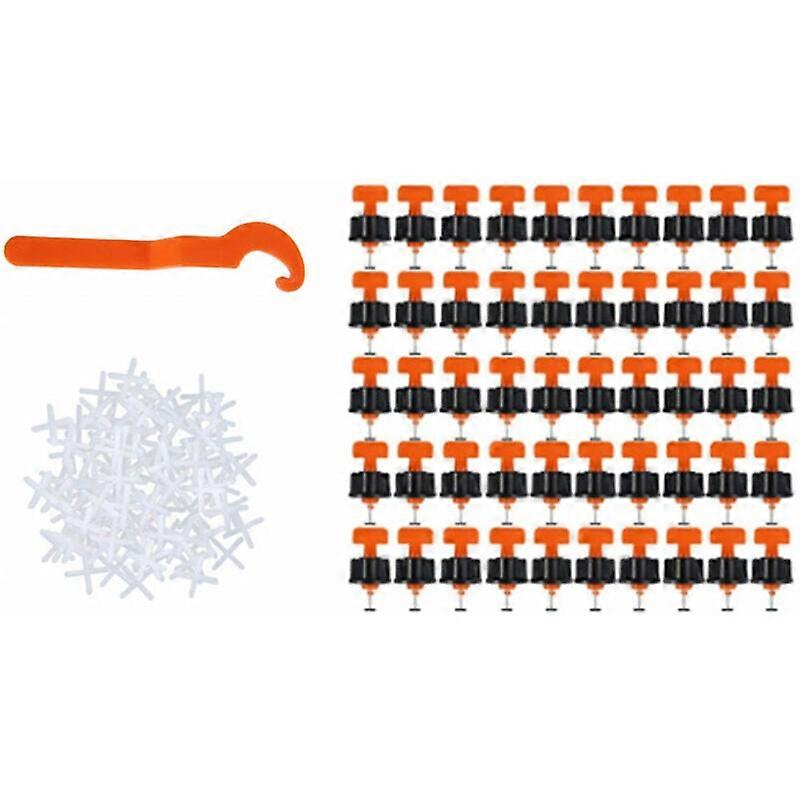 151pcs Tile Leveler Plastic Cross Leveler Wall Tile Locator Tiling Adjustment Tool