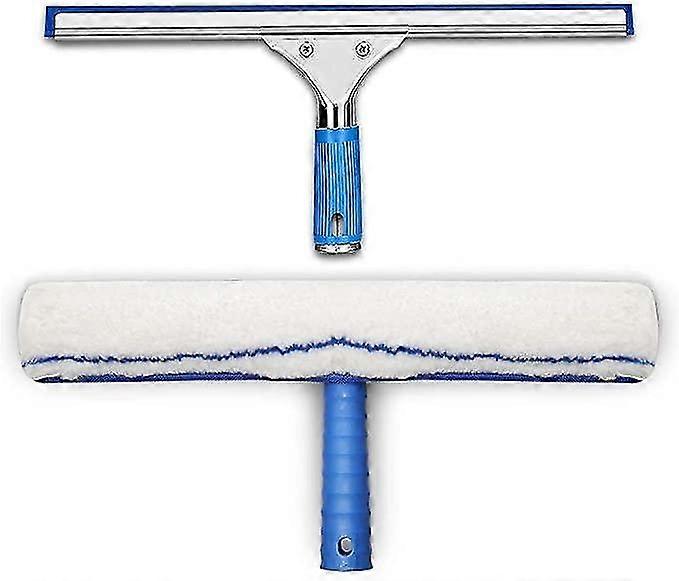 Window Cleaning Kit, Window Squeegee and Microfiber Cloth, Shower Squeegee with Rubber Lip, Window C