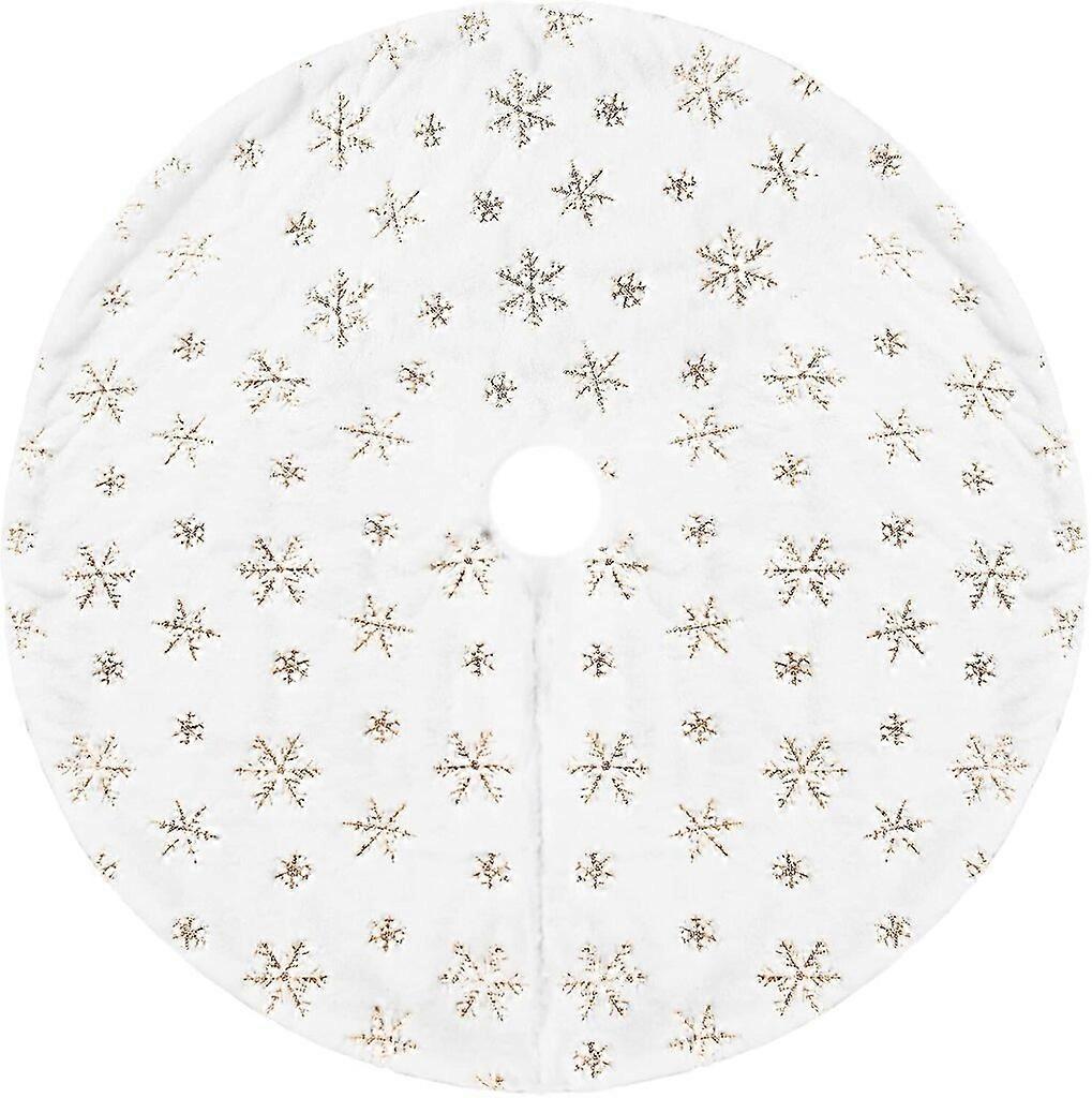 Christmas gold 120cm snowflake sequin tree skirt