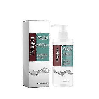 Creme de Proteína Hoegoa, Repara Pontas Duplas Danificadas Frizz Nodado e Umedeça as Raízes Com Brilho Natural