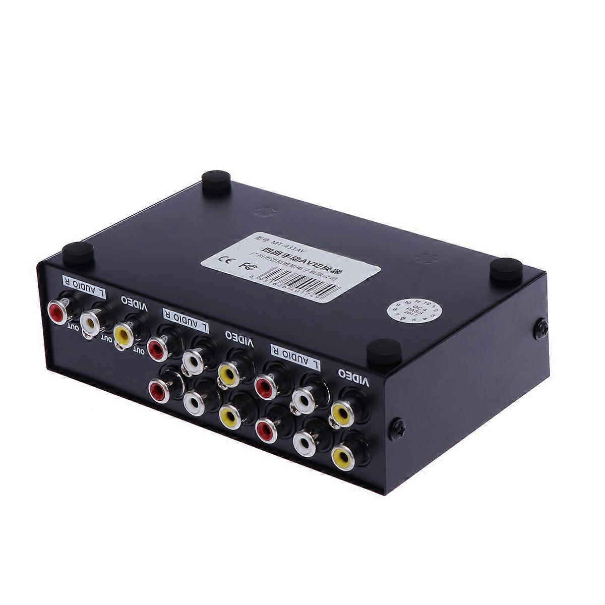 4way Mt431 for Video Switch 4 in 1 Out Composite Video Selector
