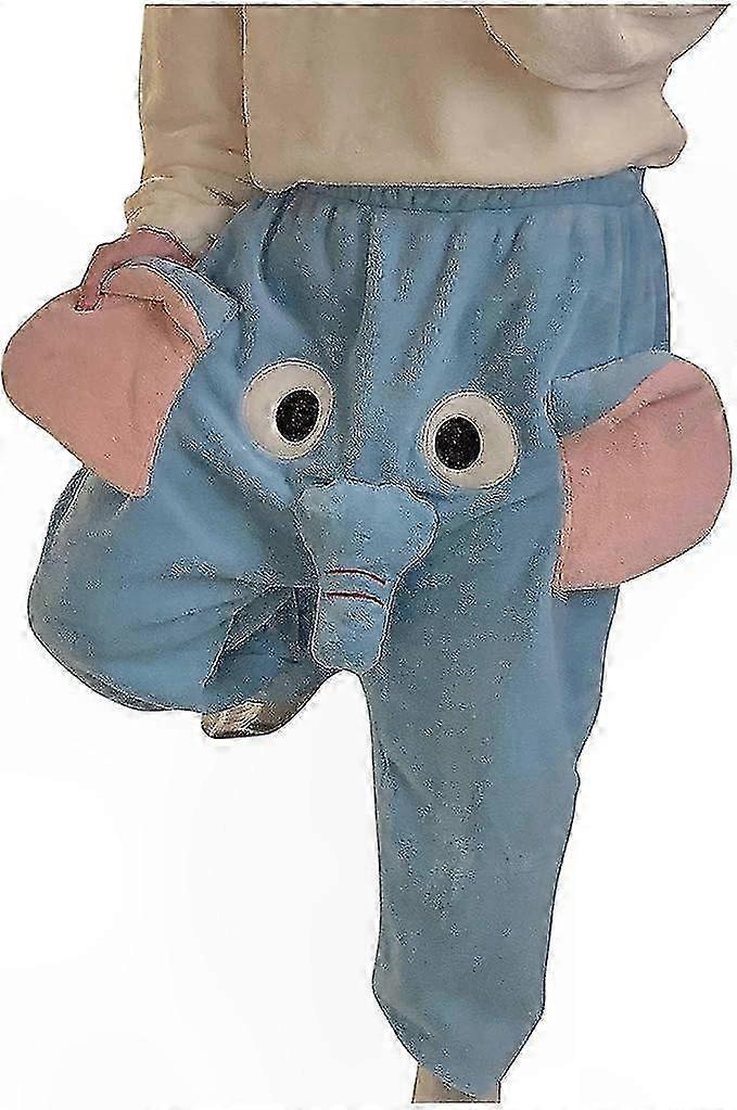 Erkekler ve Kadınlar için Uzun Fil Desenli Pijama Pantolonu, Sevimli 3D Gövde Tasarımı, Çiftler için Rahat Lounge Pantolonu