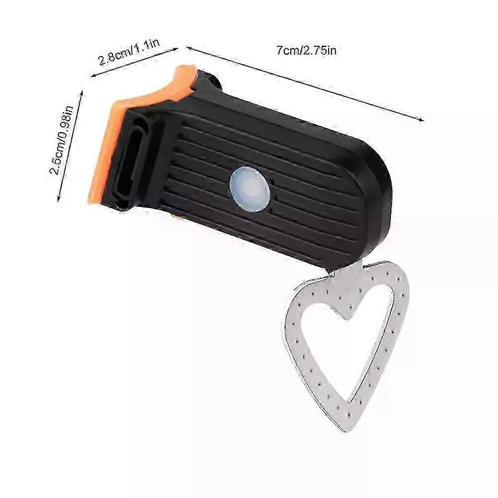 LED Bike Light Heart Shape USB Rechargeable Bicycle Rear Light Waterproof MTB Taillight 3 Mode Cycling Night Safety Warning Lamp