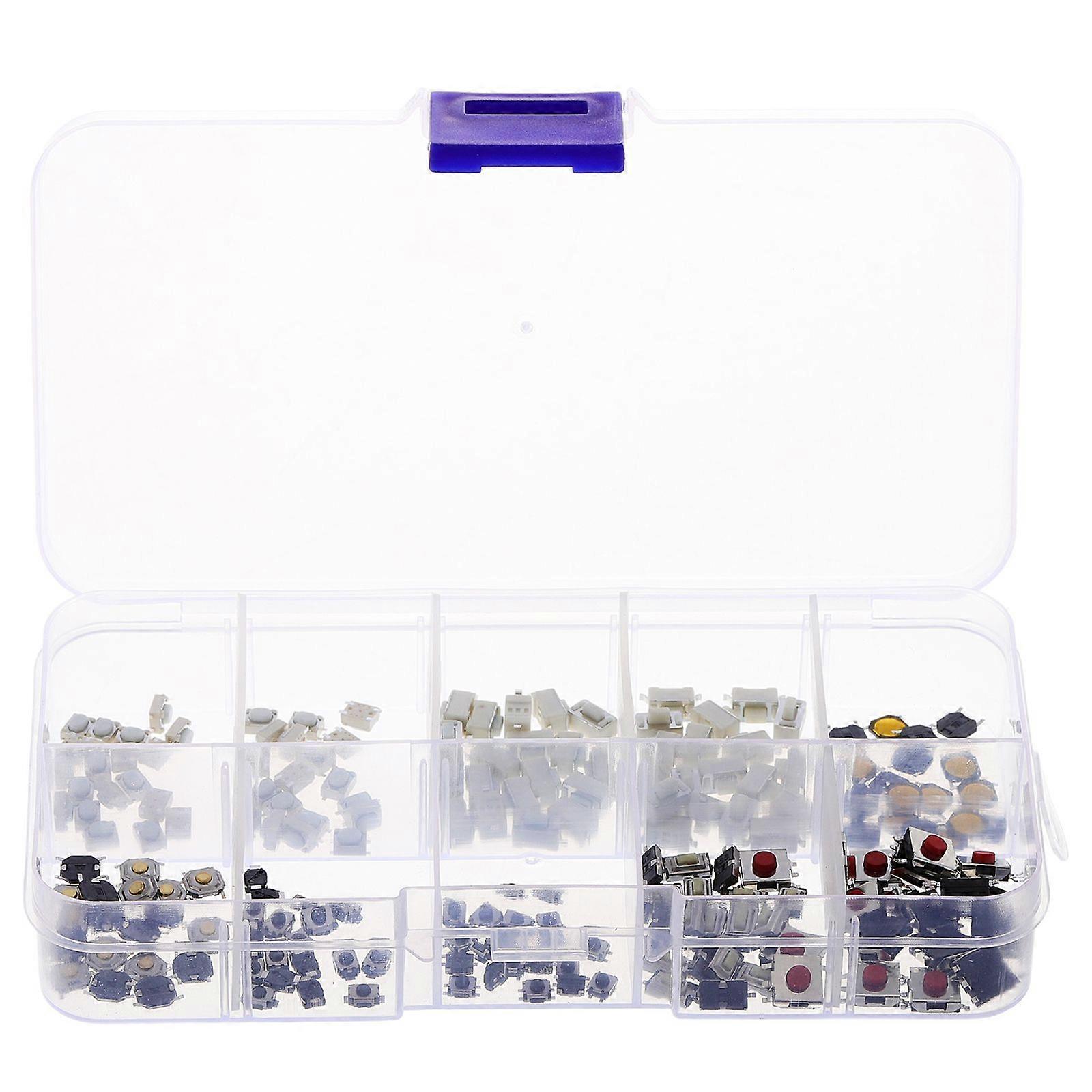 200pcs Micro Momentary Push Button Switch For Car Remote Control Key Fob Replacement Push Button Switches For Circuit Boards