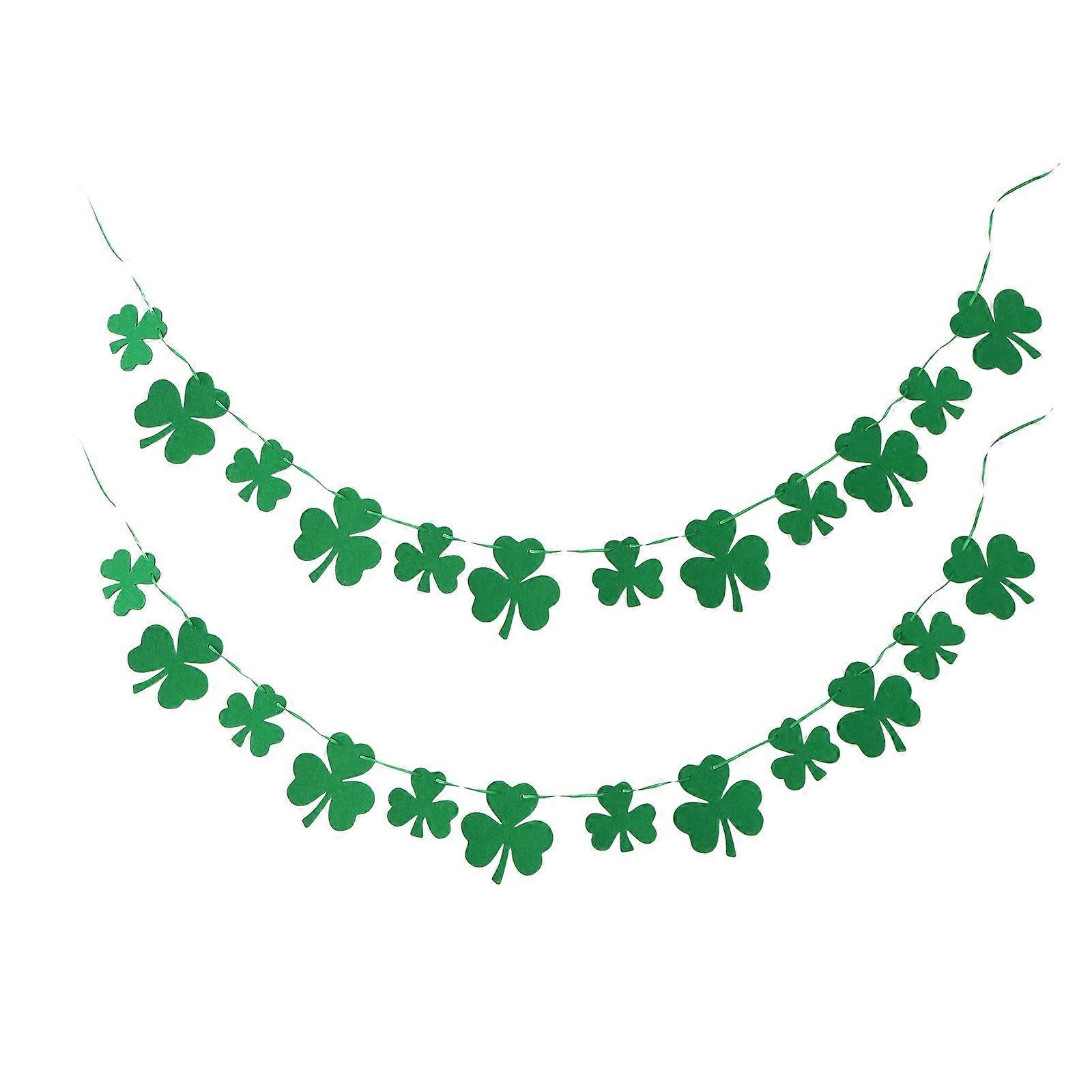 St. Patrick's Day Banner Hanging Flag 2Pcs