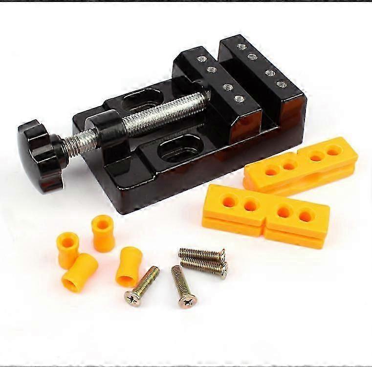Mini Universal Aluminium Alloy Vise with Walnut Nut Jewellery Pliers Cutting Pliers Fixed Tools