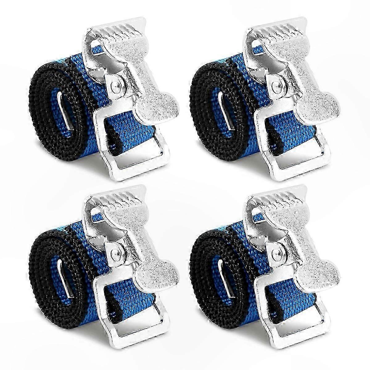 Adjustable Drywall Stilts Straps, 4 Pack Nylon Leg Fixation Bands for Drywall Work Support
