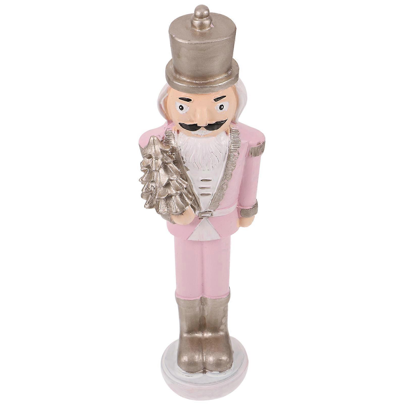 Resin Nutcracker Festival Decoration for Desktop 5Pcs Set