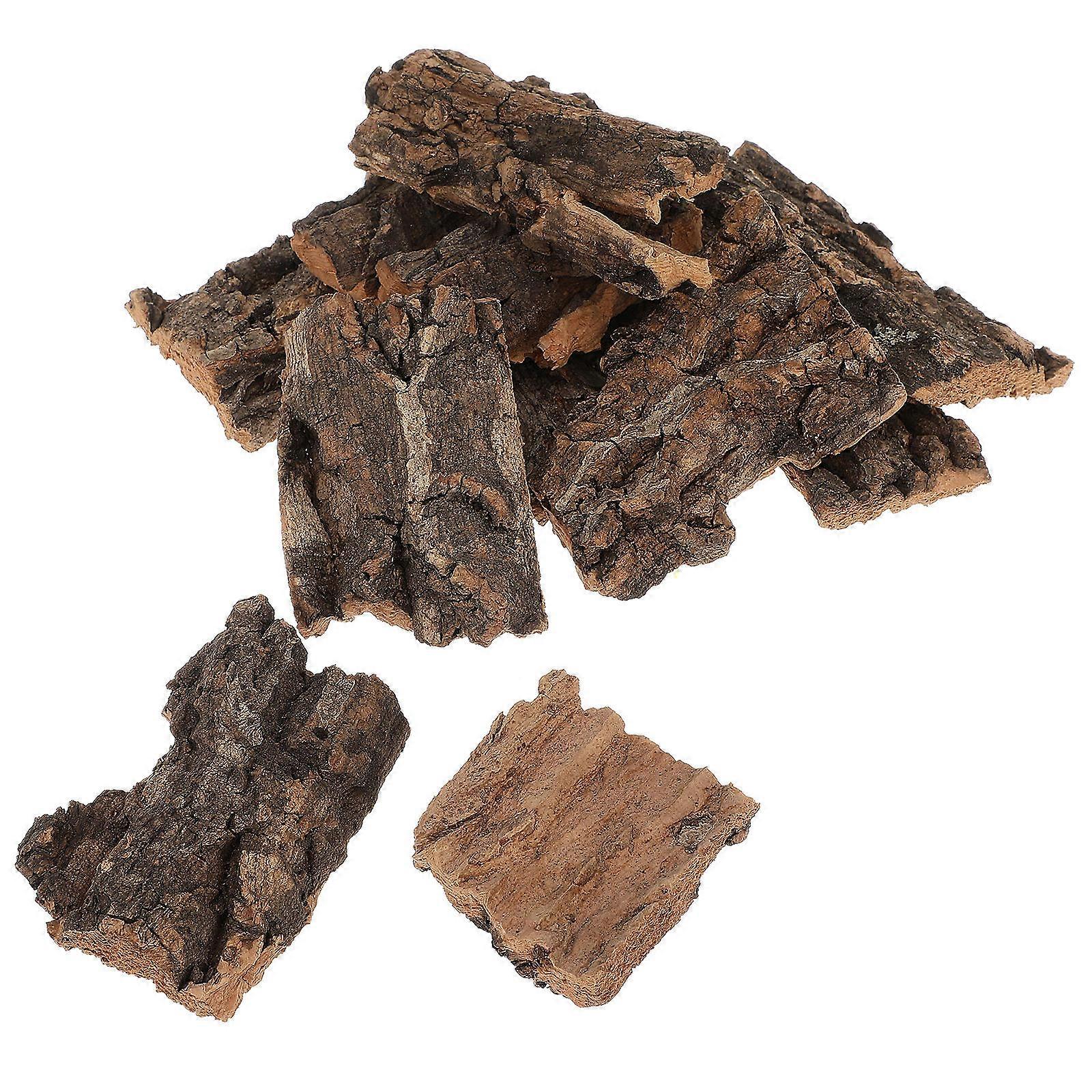 Coffee Reptile Tree Bark Climbing Platform for 30Pcs Terrarium Decor