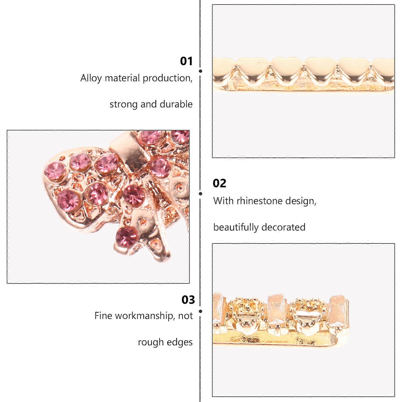 Watch Band Charms Silicone Watch Strap Decors for 1Set of Loops