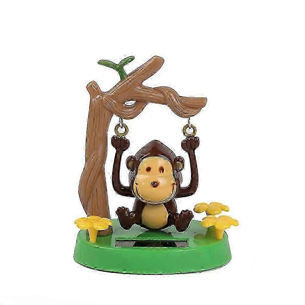 Cute Solar Powered Monkey Swinging Animated Bobble Dancer Toy Car Dashboard Decoration Desktop Ornaments Dancing Toys Decor Tw