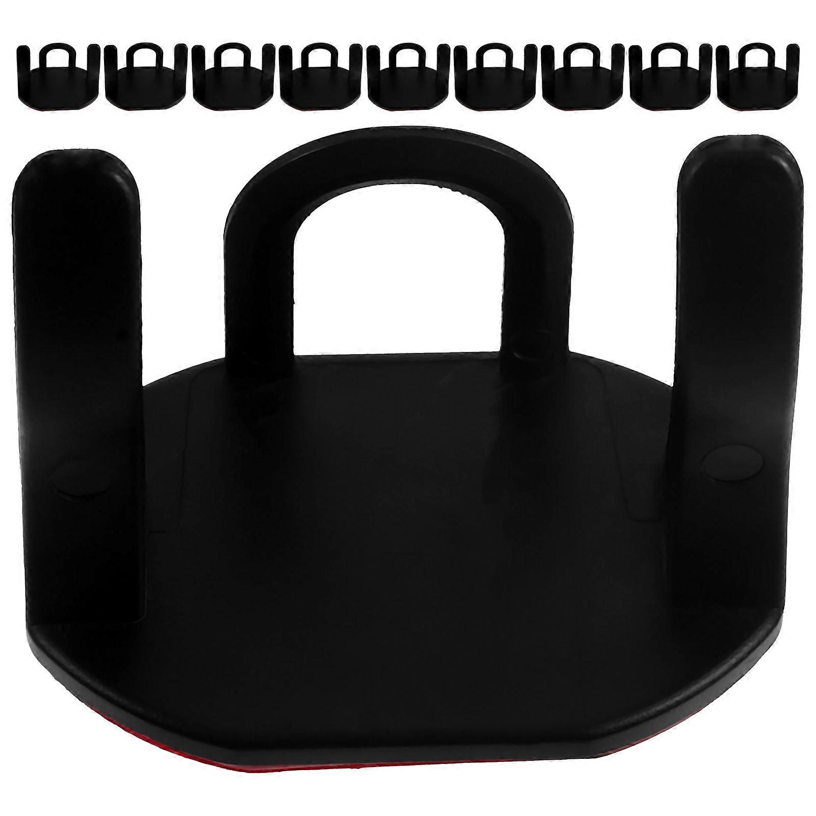 Hat Hook Plastic Wall Mounted for Hanging 12Pcs Black Baseball Cap Storage