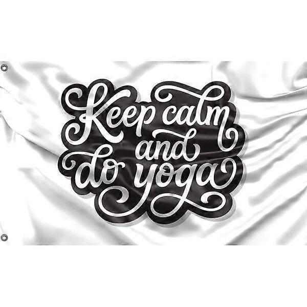 Keep Calm And Do Yoga Flag FG1336