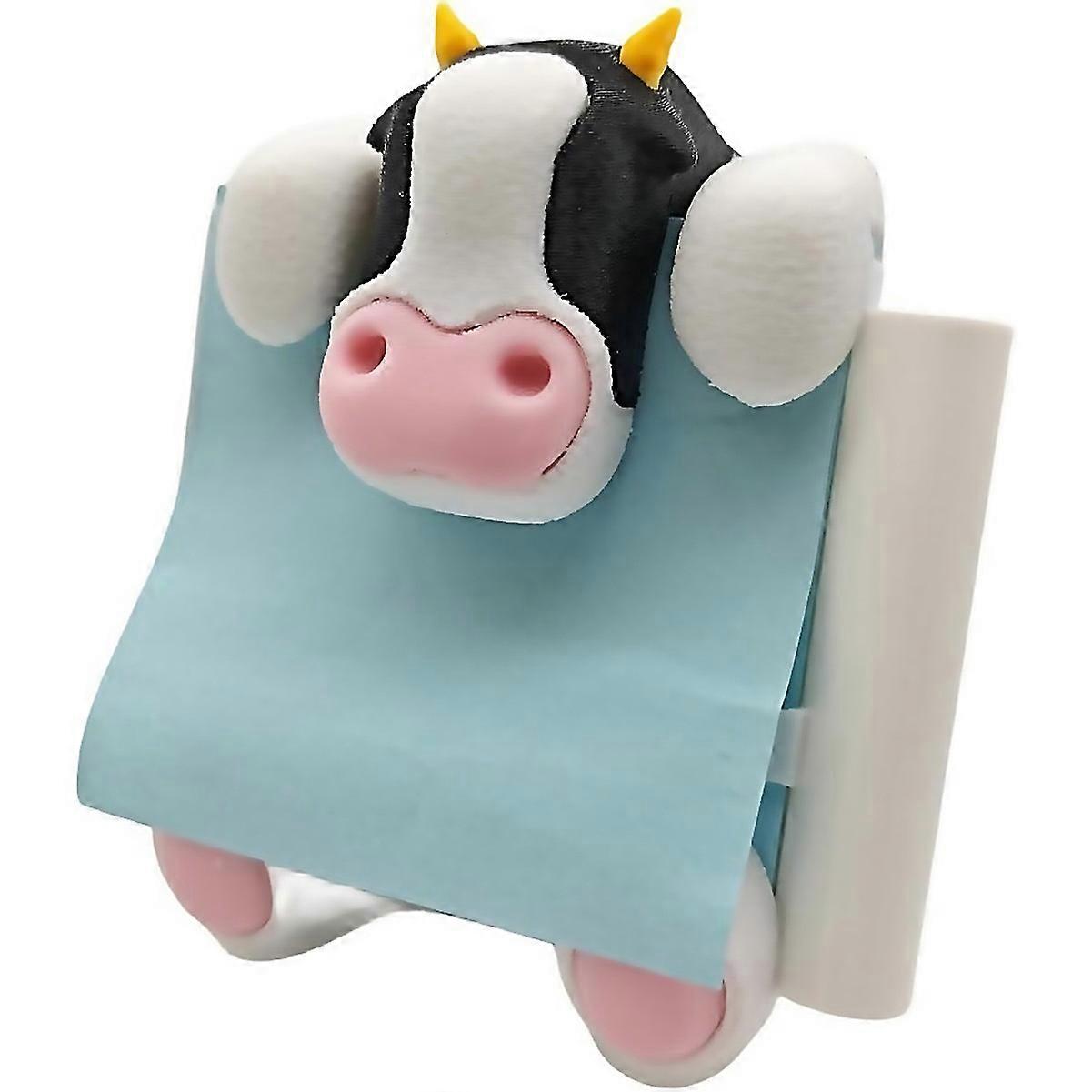 For Cow Sticky Note Holder Pops Up Note Dispenser Black