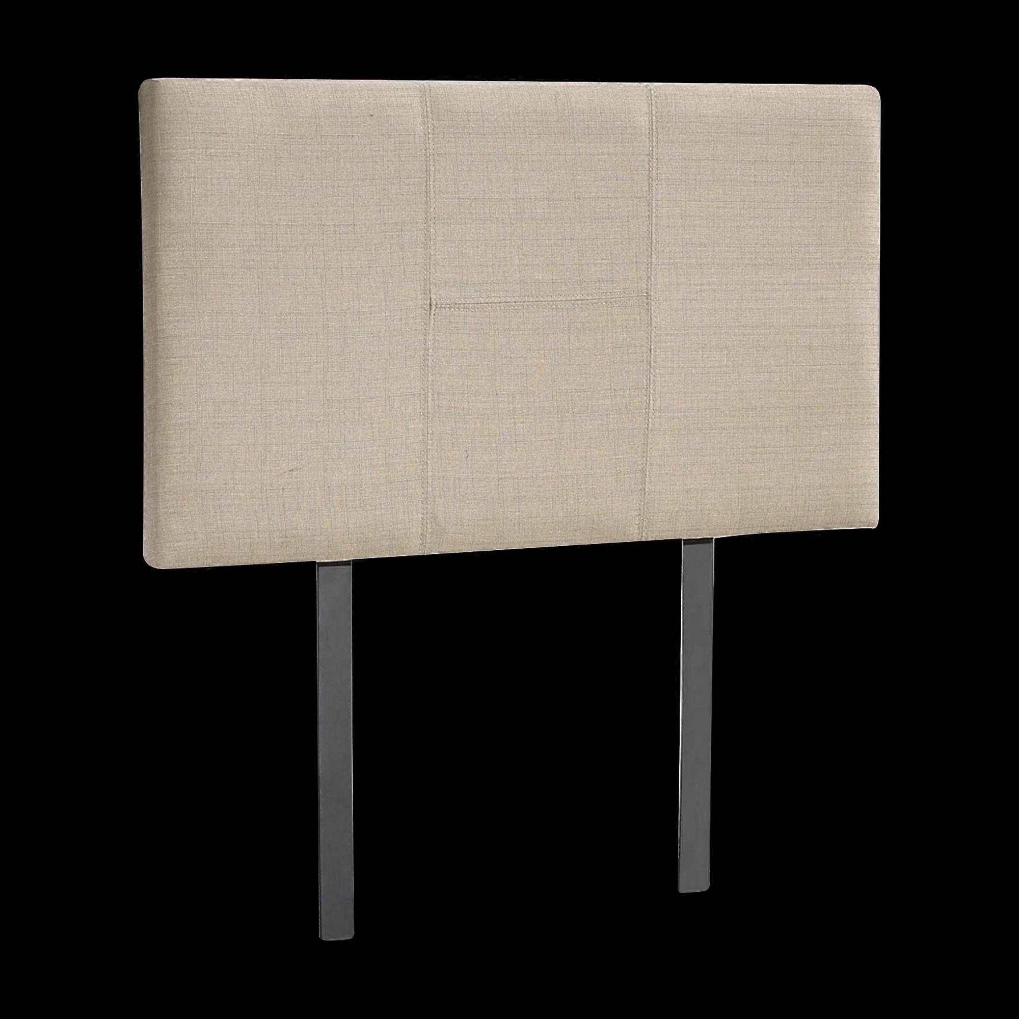 Linen Fabric Single Bed Headboard Bedhead Beige Headboards & Footboards