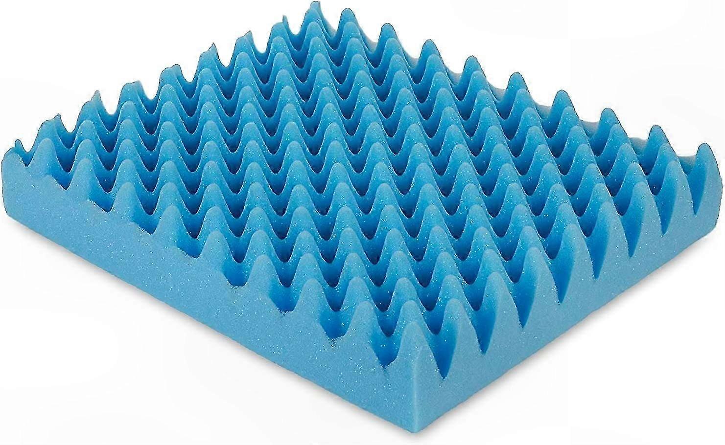 Egg Crate Foam Chair Cushion, Seat Cushion for Car, Office, Wheelchair, and Recliner to Relieve Back Pain (Without Cover)