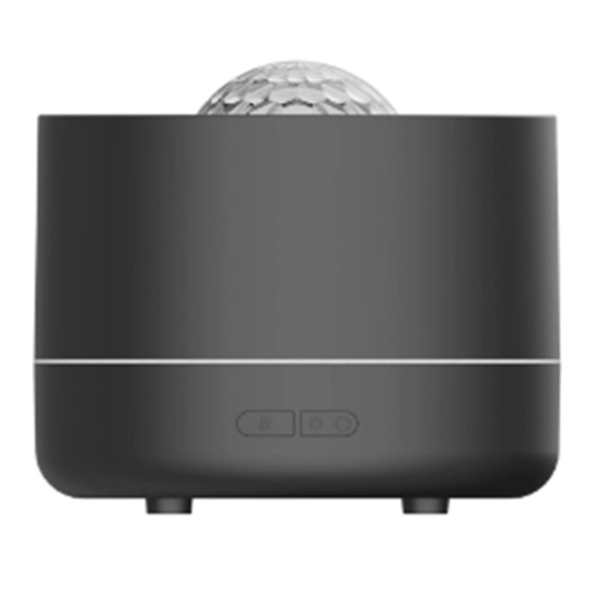 Humidifier with Starry Projector, Aromatherapy Diffuser & Flame Effect, USB Rotate Projection Light Mist Maker Fogger A