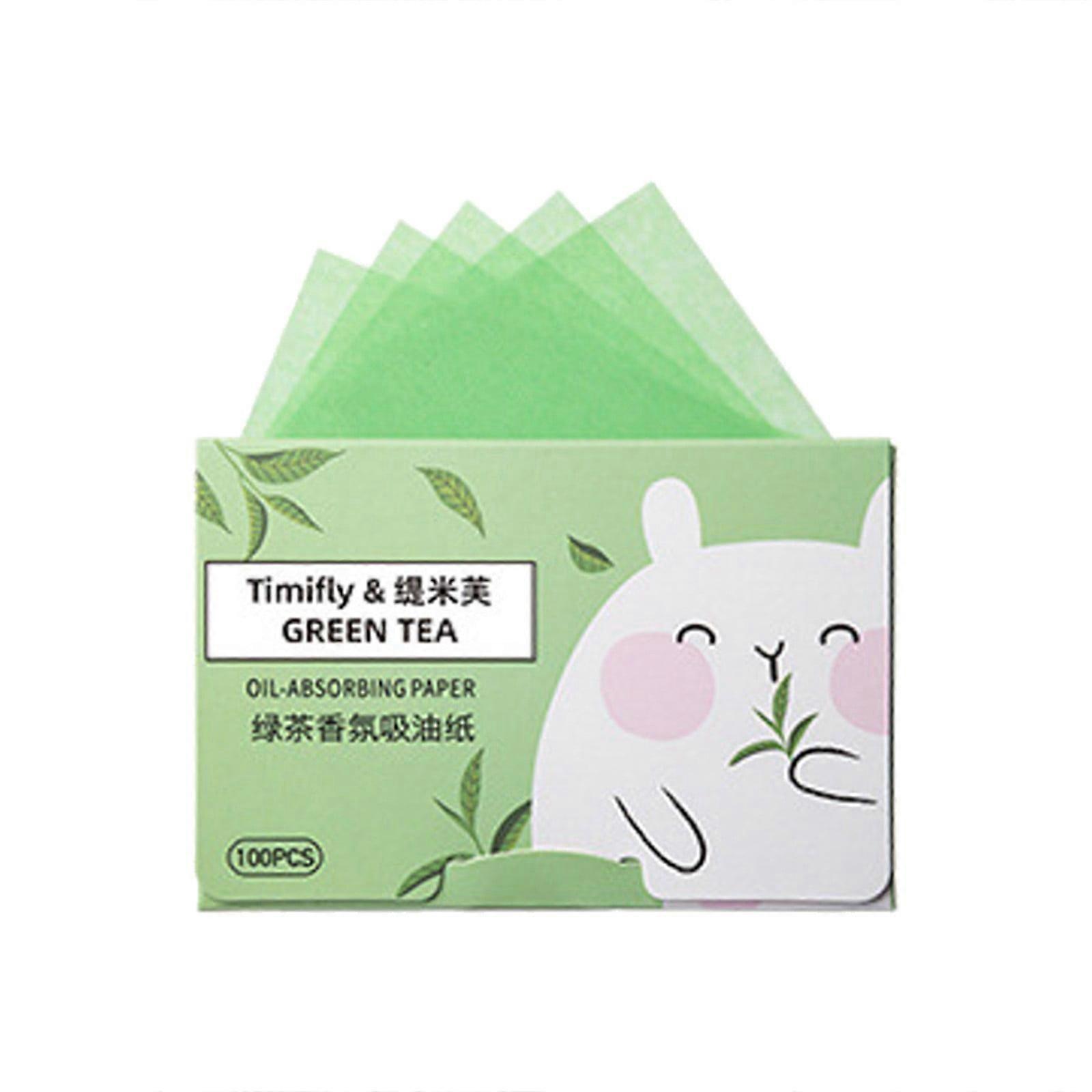Blotting Paper 100 Sheets for Face, Oil Absorbing Sheets for Oily Skin, Natural Blotting Tissues for Unisex Use
