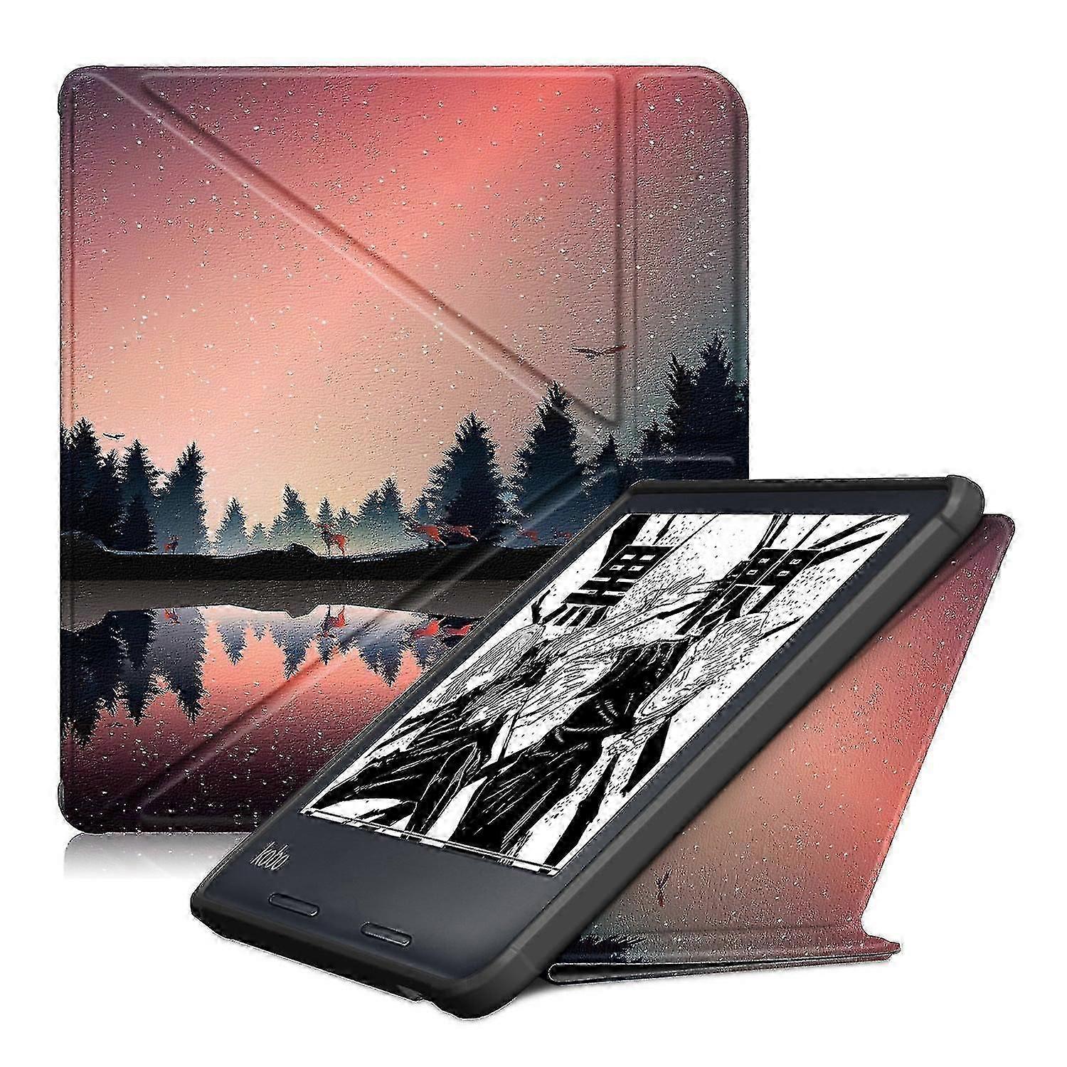 Kobo Sage 8-Inch Cover Case with Multi-Fold Stand Soft TPU Back and Auto Sleep/Wake Functionality