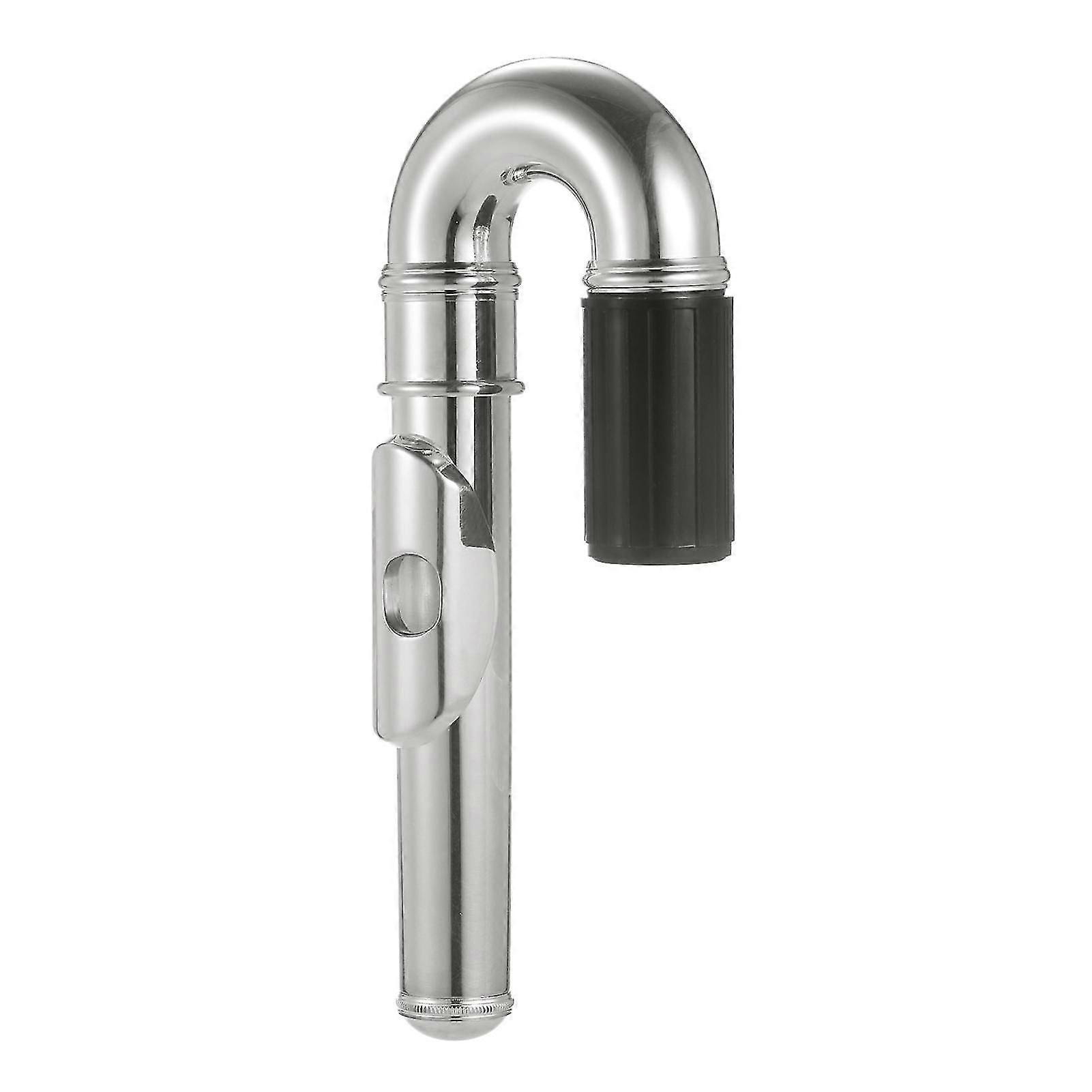 Nickel-Plated Flute Curved Headjoint Replacement Part for Musical Instruments