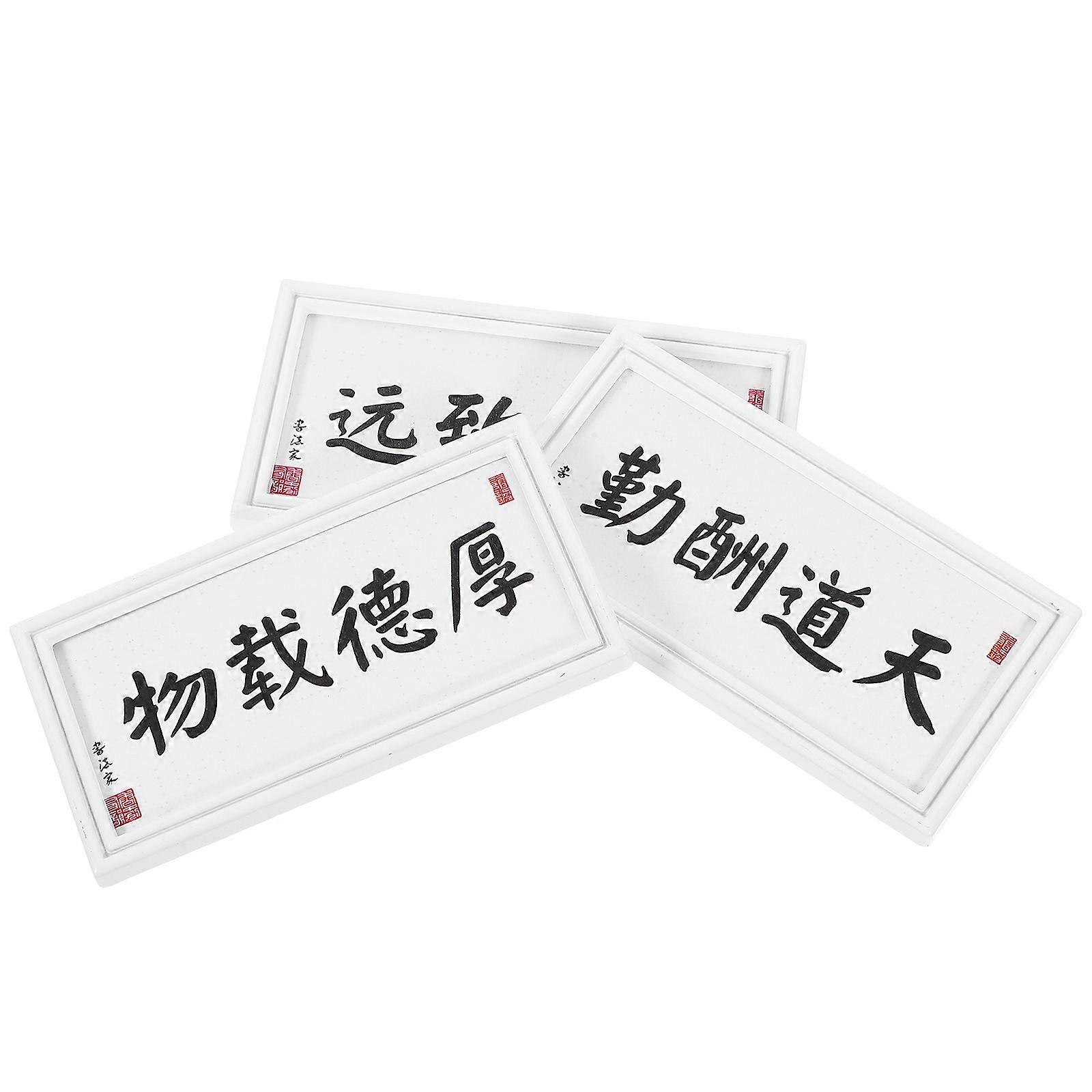 Miniature Picture Mini Calligraphy Frame Ornament for 9Pcs Mini Accessories