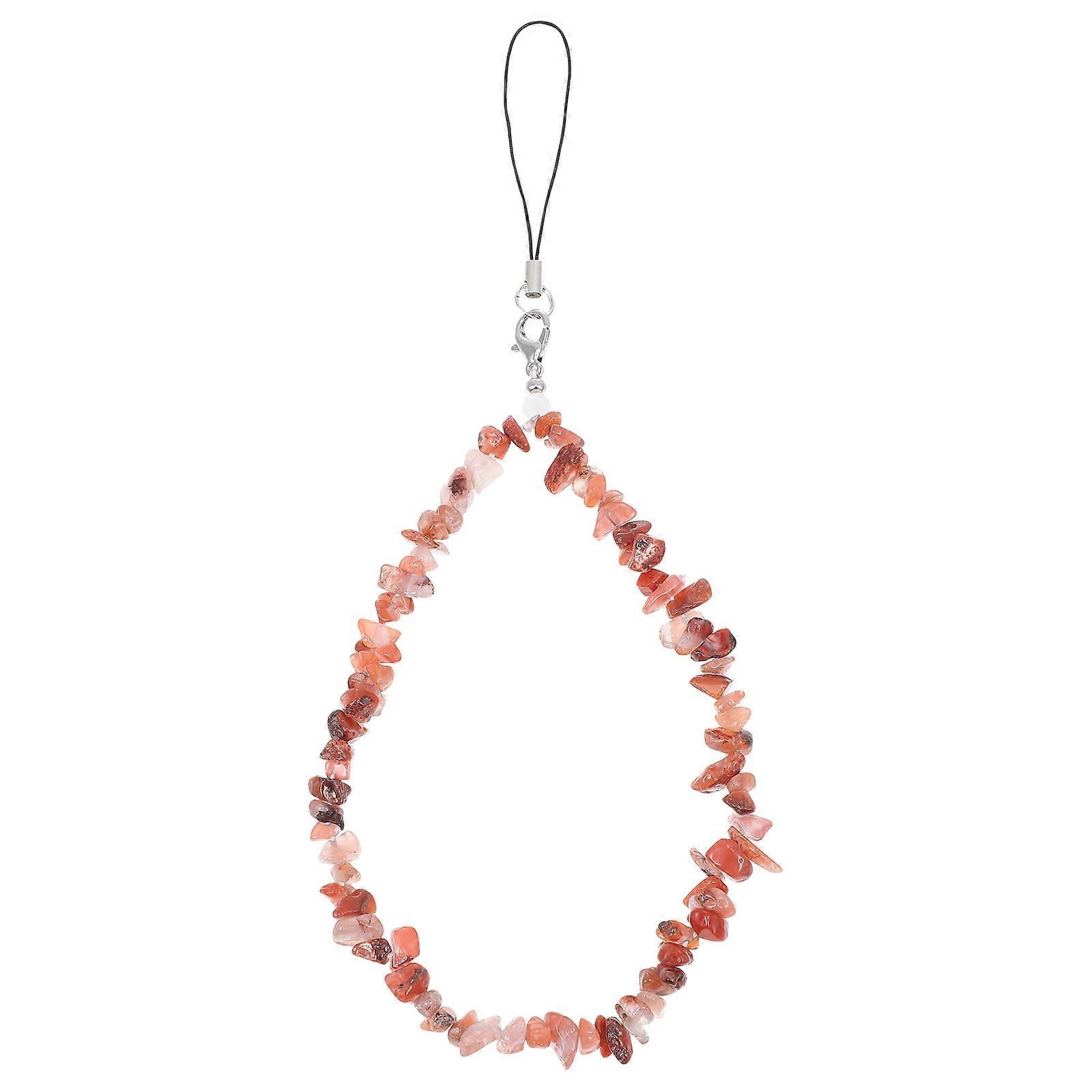 Creative Red Crystal Phone Chain for Phone Decor 2Pcs Pack