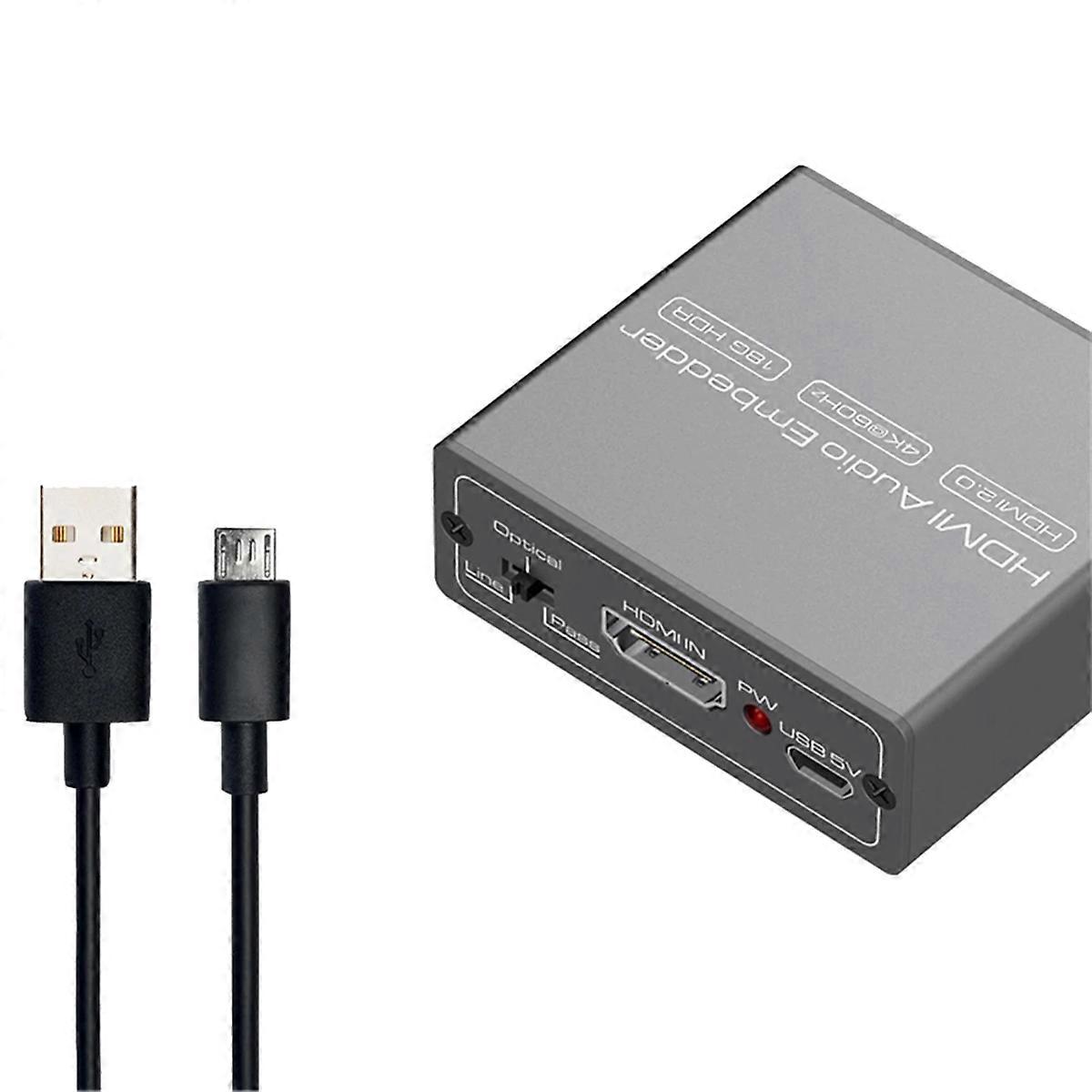 -compatible Audio Converter 4K 60Hz Audio Extractor adaptor