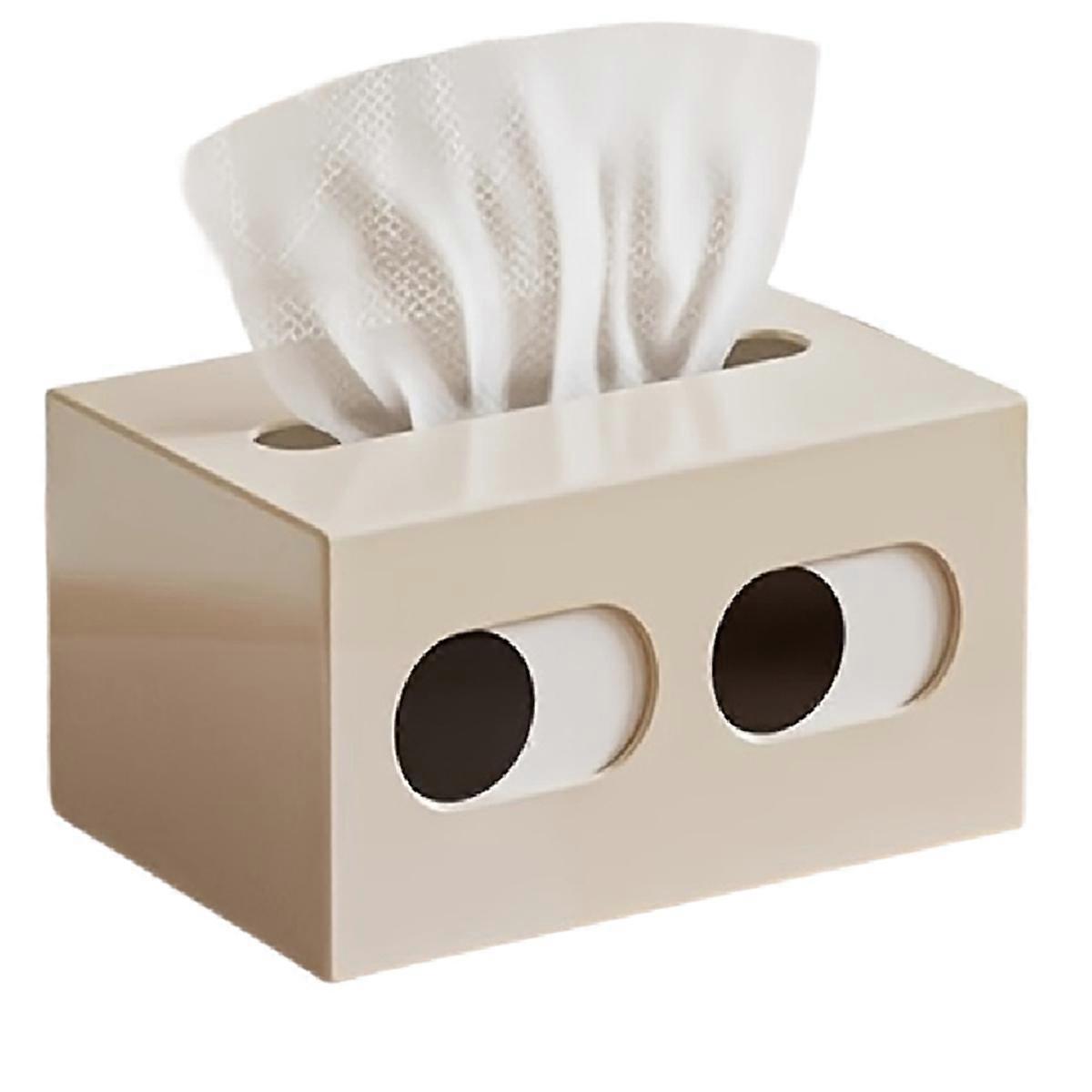1Pcs Cute Small Expression Plastic Tissue Extractor Box, C