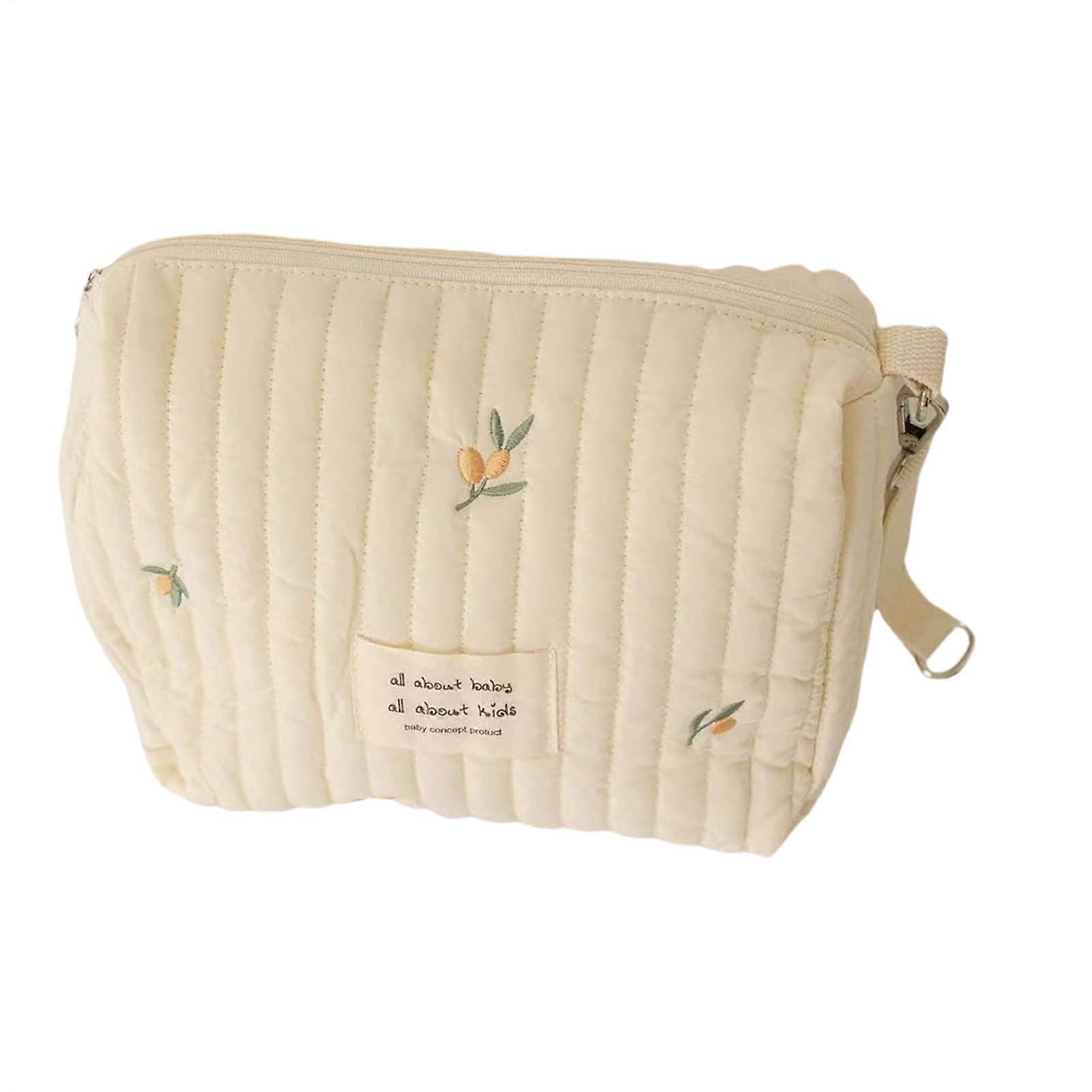 Storage Bag For Stroller Stroller Organizer Bag With Partition Design Zipper Pouch For Diapering Bottles Wipes