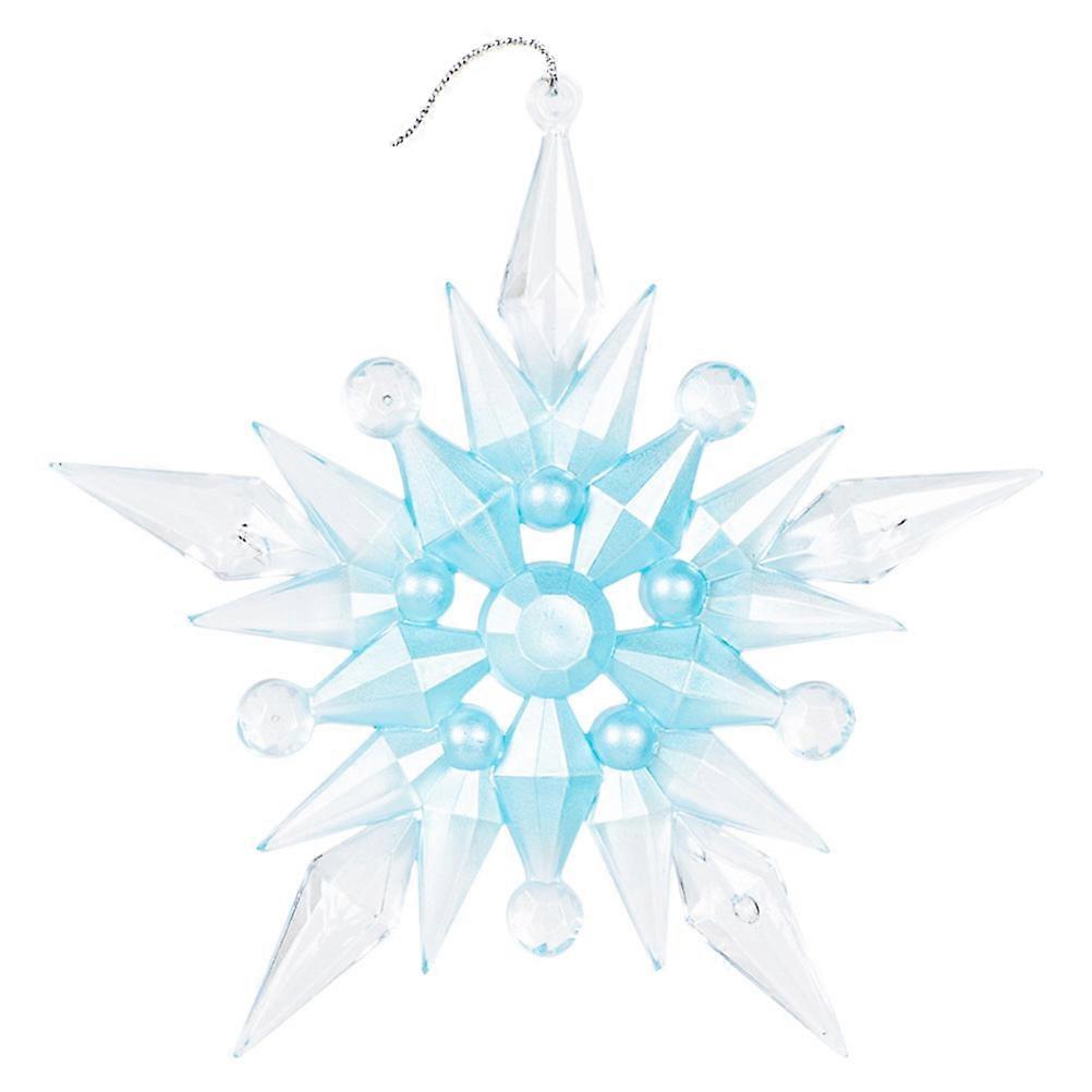 Acrylic Xmas Tree Hanging Decor Snowflake Ornaments 4Pcs for Decoration