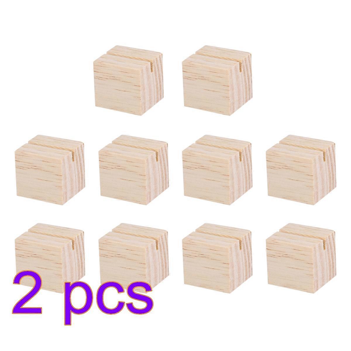 Wooden Photo Holder for Displaying Notes with 20Pcs Natural Wood Clips