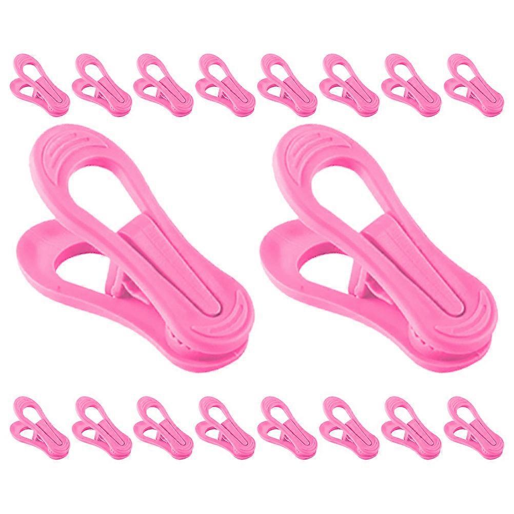 Multi-Purpose 90 Pcs Hanger Clips For Laundry Securing Items Clothes Hangers Pink