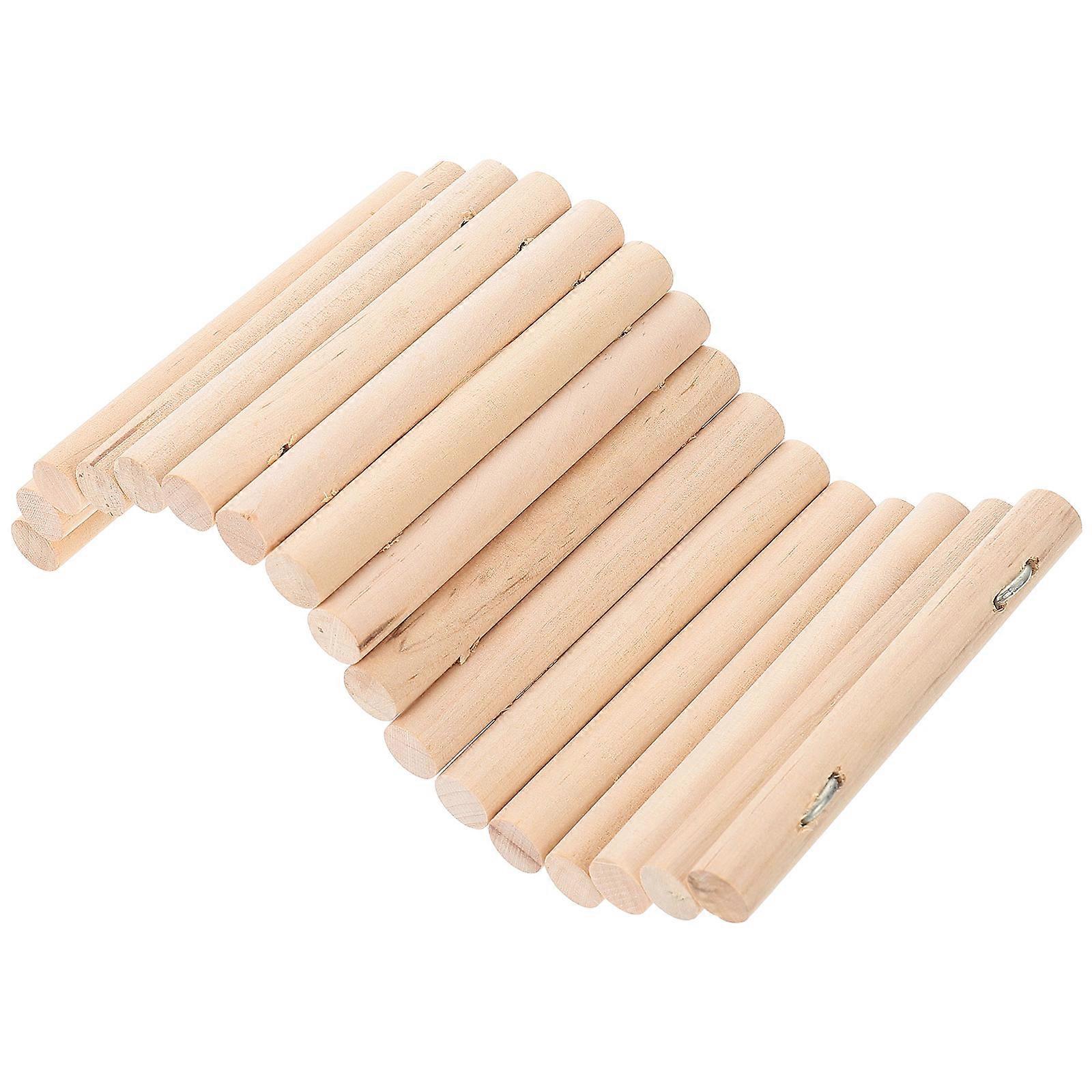 2Pcs Wooden Hamster Ladder Toy For Small Animals Cage Use 20X10X1Cm Providing Durable And Safe Exercise Options For Your Pet