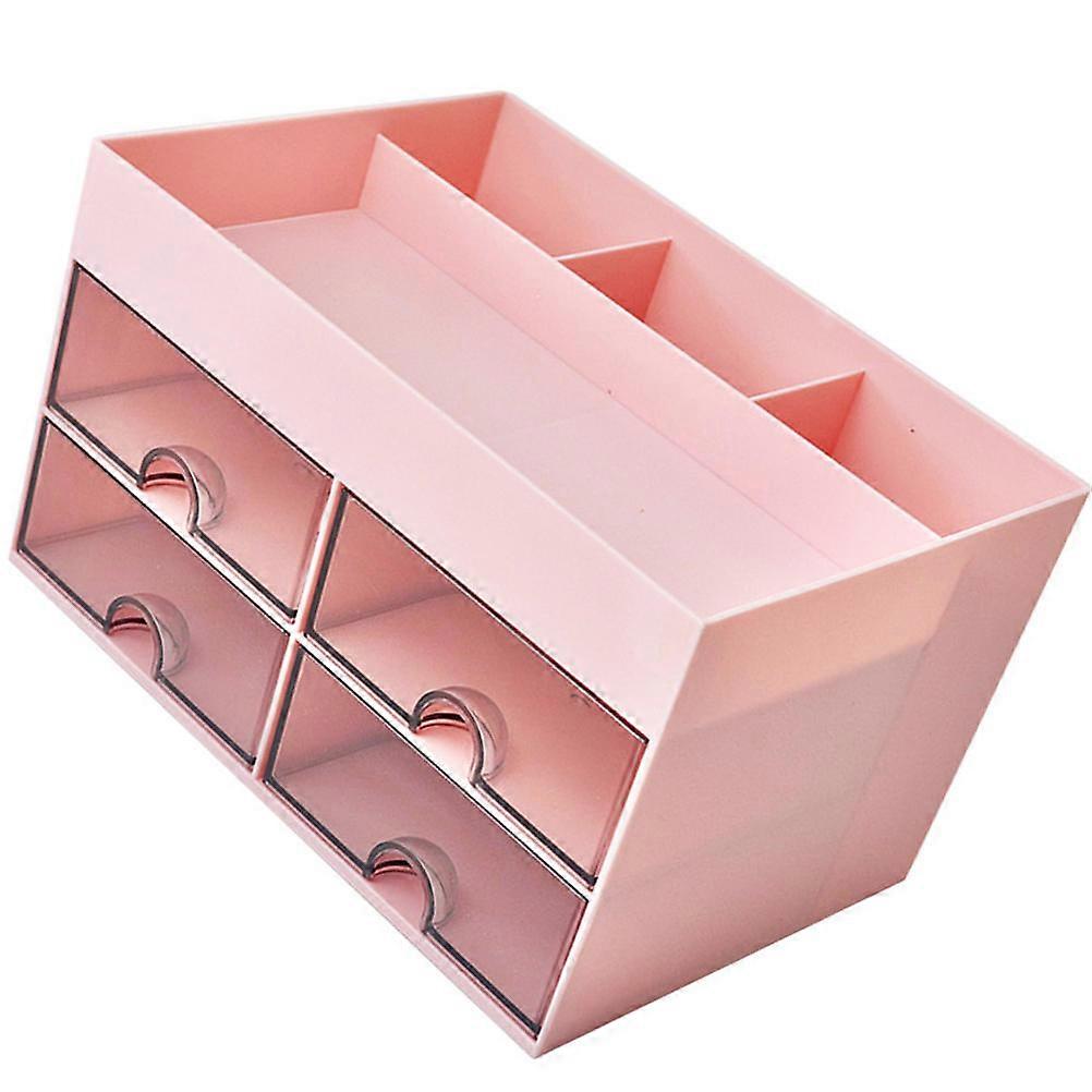 Desk Organizer Multi-Function Drawer Storage Box for 3Pcs Cosmetics