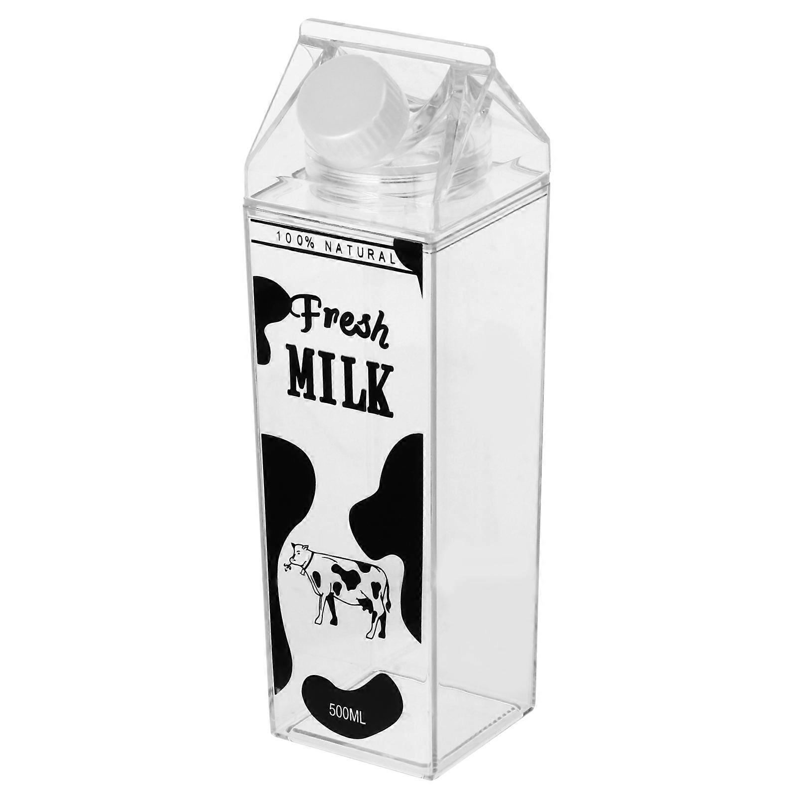 Compact Milk Storage Bottle For Travel Picnic Refrigerator Use 500ml Multi Color Cold Drink Storage 1Set