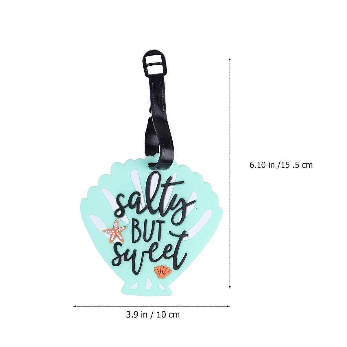 Vacation Luggage Tags Unique Beach Theme Design Luggage Travel Use 15.5x10x0.5cm Multi 6Pcs