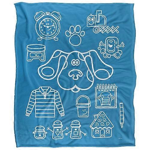 Blue's Clues Silky Collage Supersoft Blanket