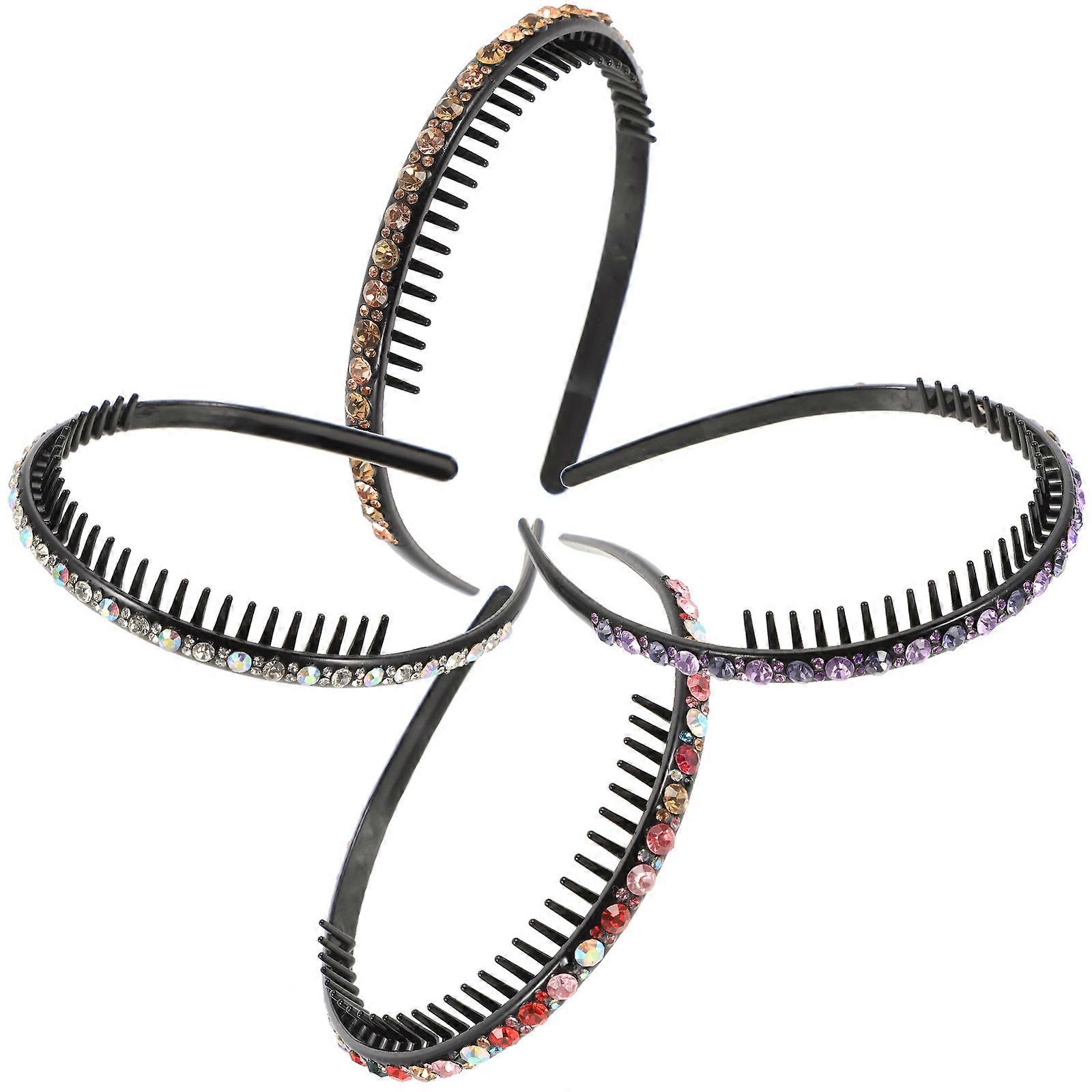 Daily Use Hair Bands 12 Pcs Assorted Color Headbands For Women Comfortable Secure Hair Accessory