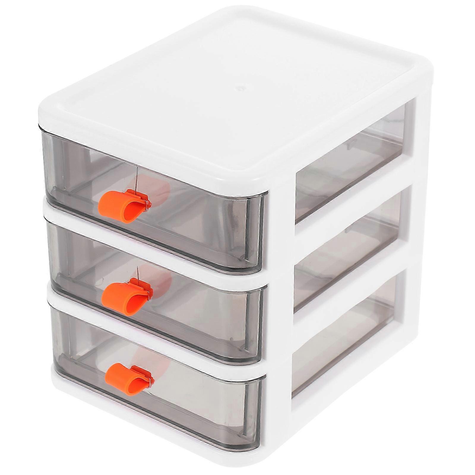 Desktop Storage Box for Office PP Organizer 4Pcs Portable Design