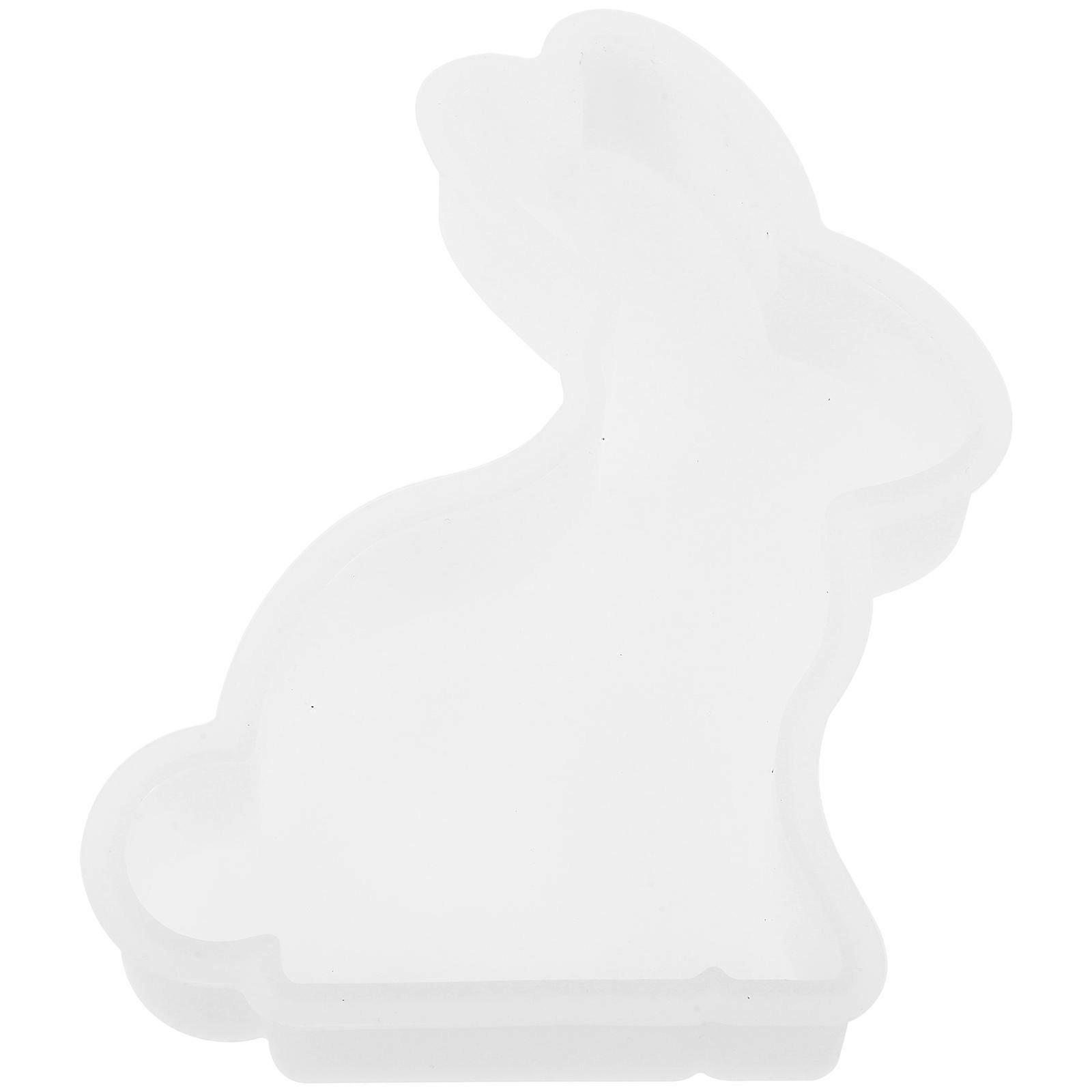Easter Mold Silicone Bunny Candle Mold 2Pcs for Scented Candle Making