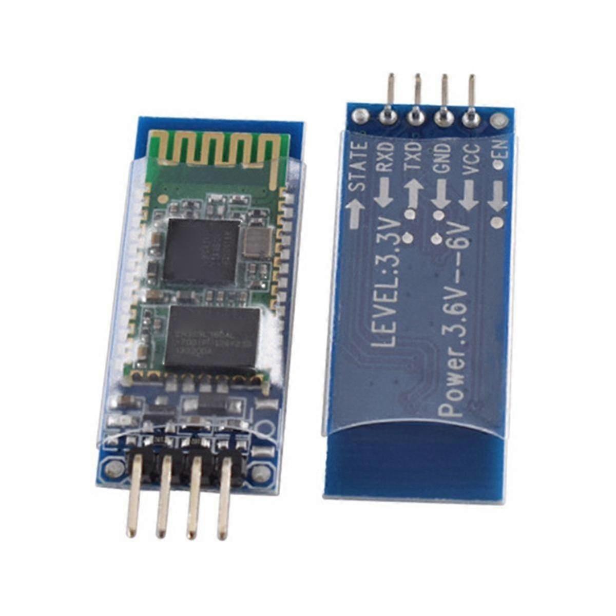 2pcs -06 4 Pin Wireless Bluetooth Module Rf Transceiver Module Bi-directional Serial Slave Module With Backplane