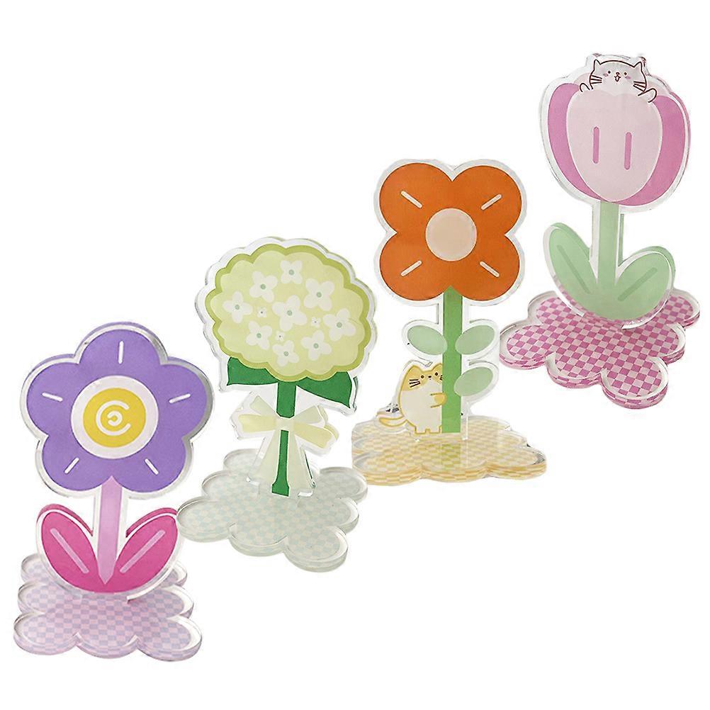 Message Clips Acrylic Memo Holder for 8Pcs Desktop Use