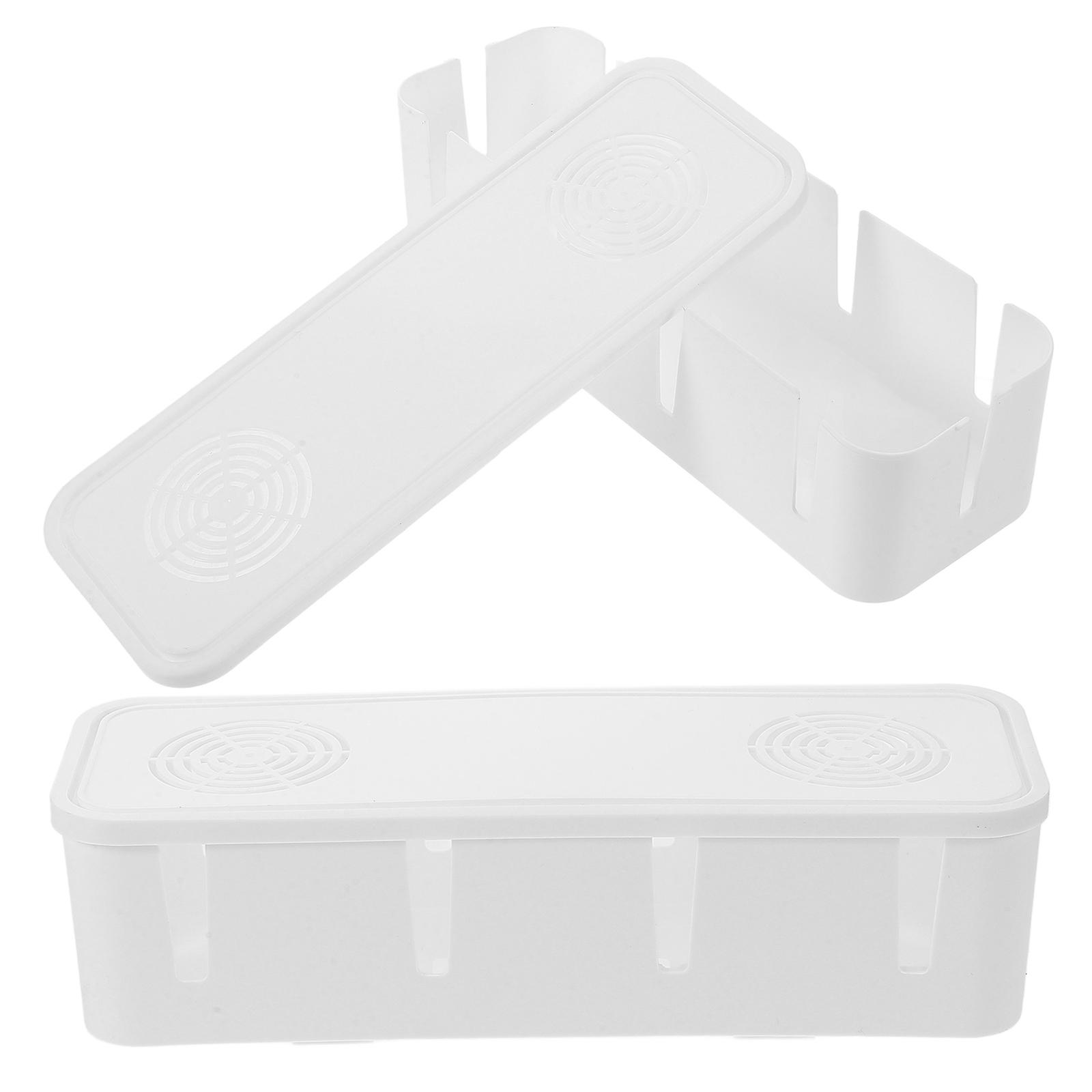 Kabelhanteringsfodral för nätsladdar, förvaringslåda för kabelhantering, 2-pack