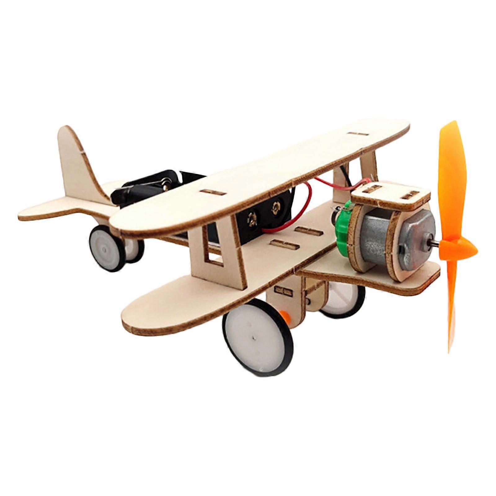 Assembly Wood Plane Model for Kids 3Sets Educational DIY Airplane