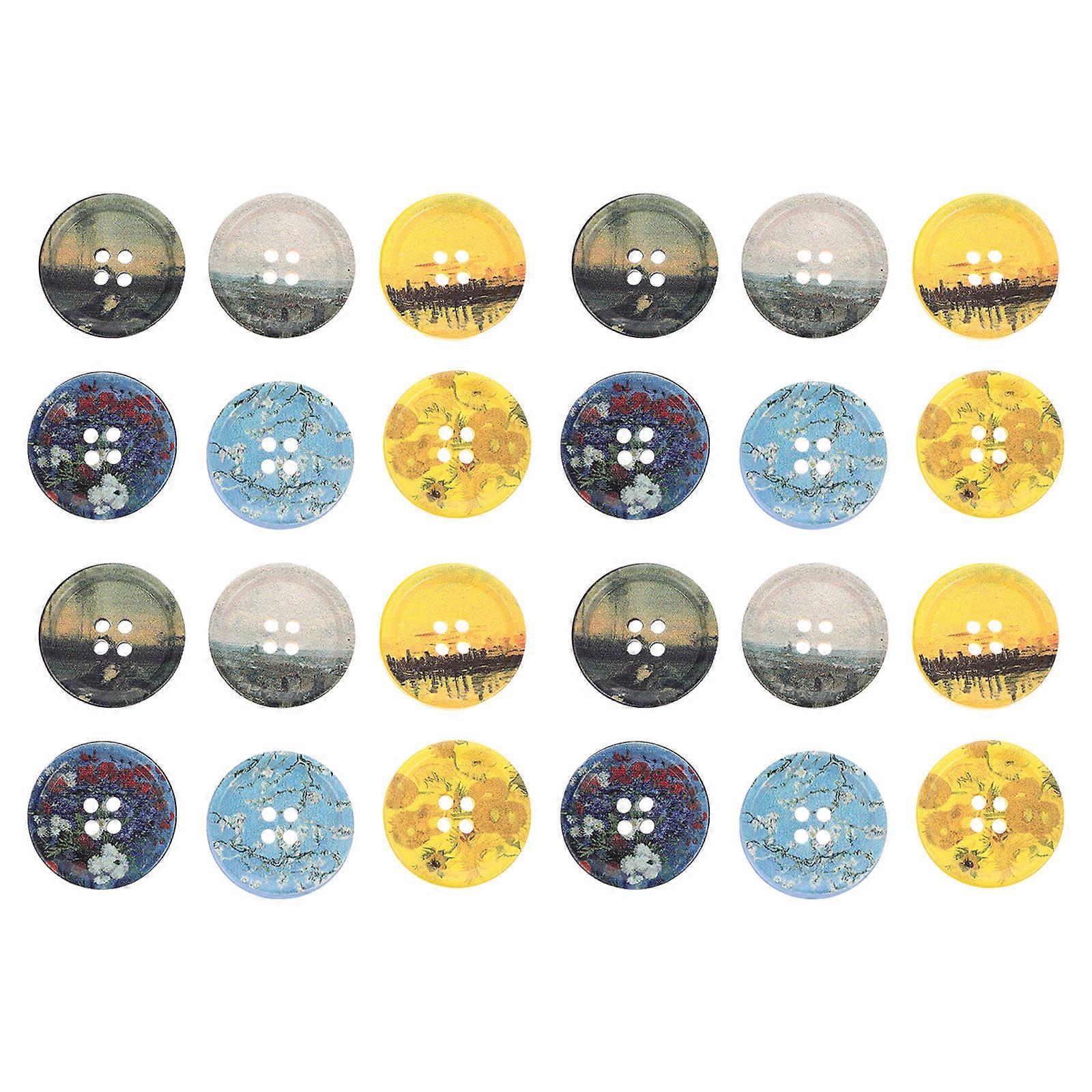 Round Resin Coat Button for DIY Clothes with 180Pcs Set