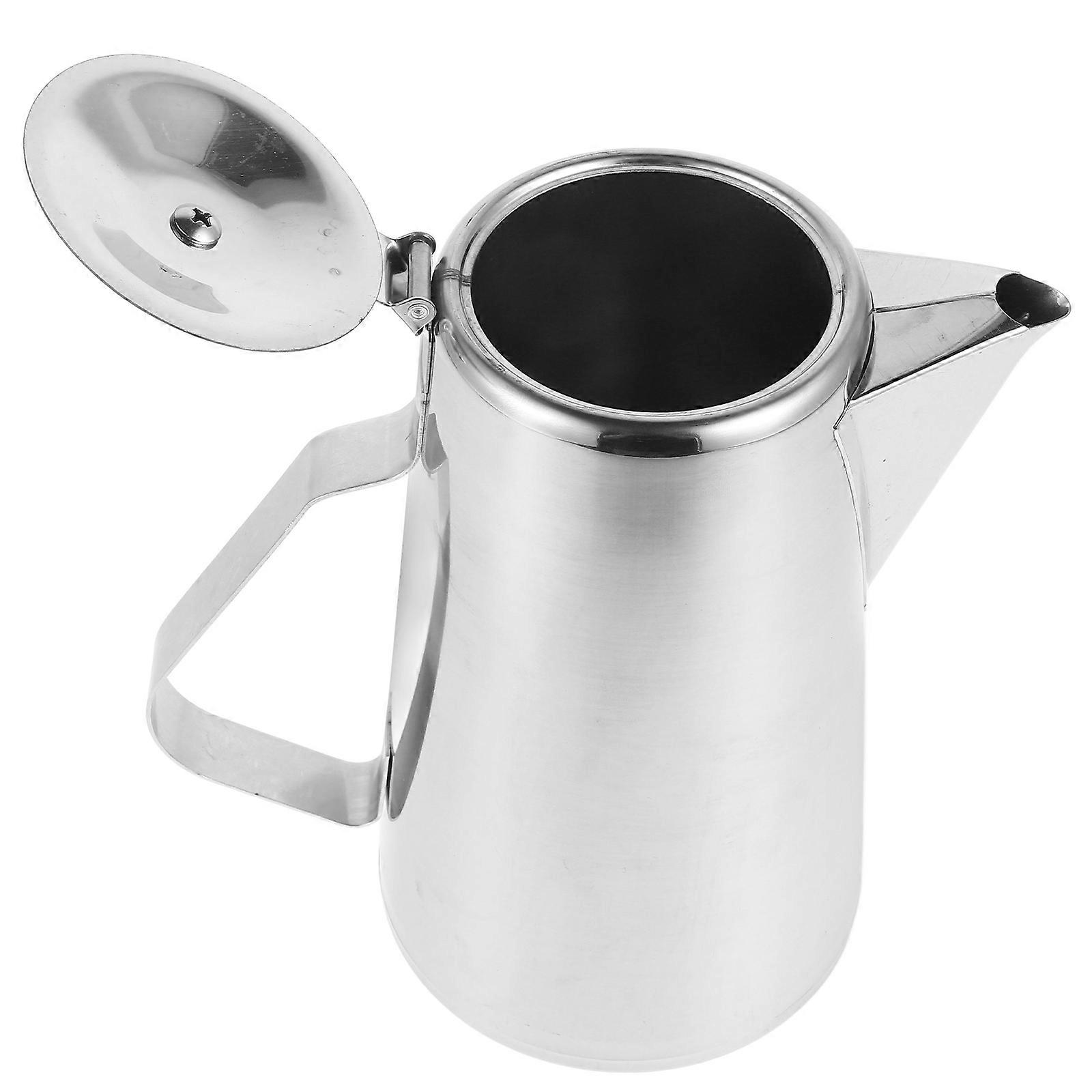 Stainless Steel Water Container For Cold Juice Tea Office 1.5L Simple Design Serving Beverages 2Pcs