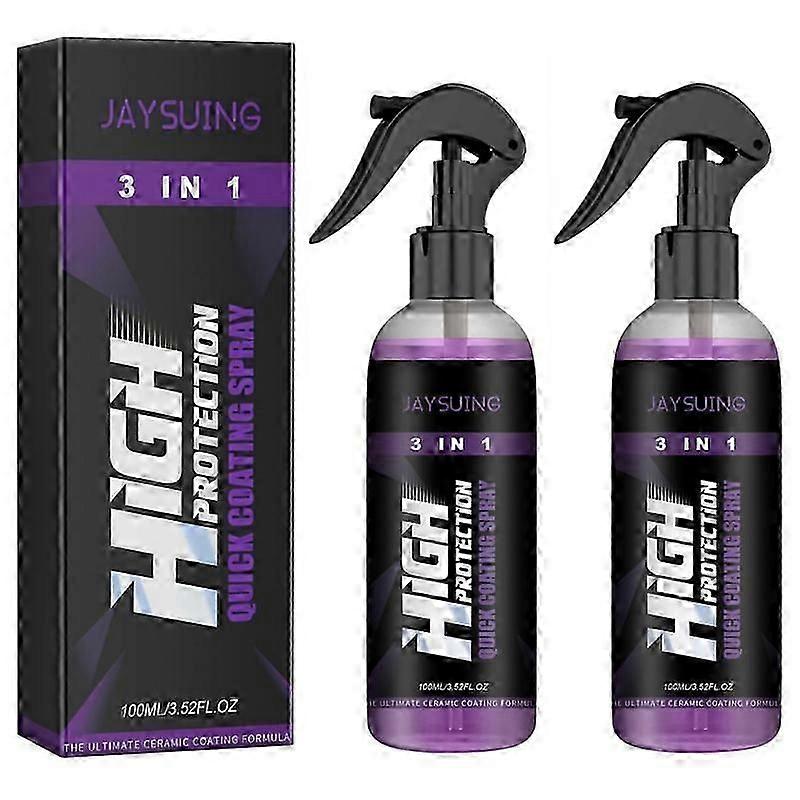 2 sztuk 3 w 1 ceramiczny spray do powlekania samochodu wosk do polerowania samochodu nano spray do usuwania zarysowań samochodowych