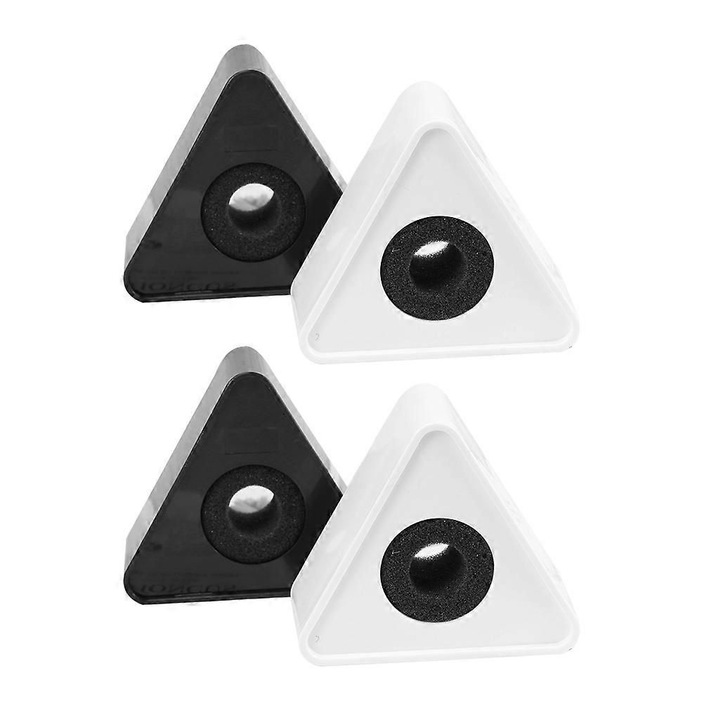 ABS Microphone Station Logo for Interview Triangle Shaped 8Pcs Set