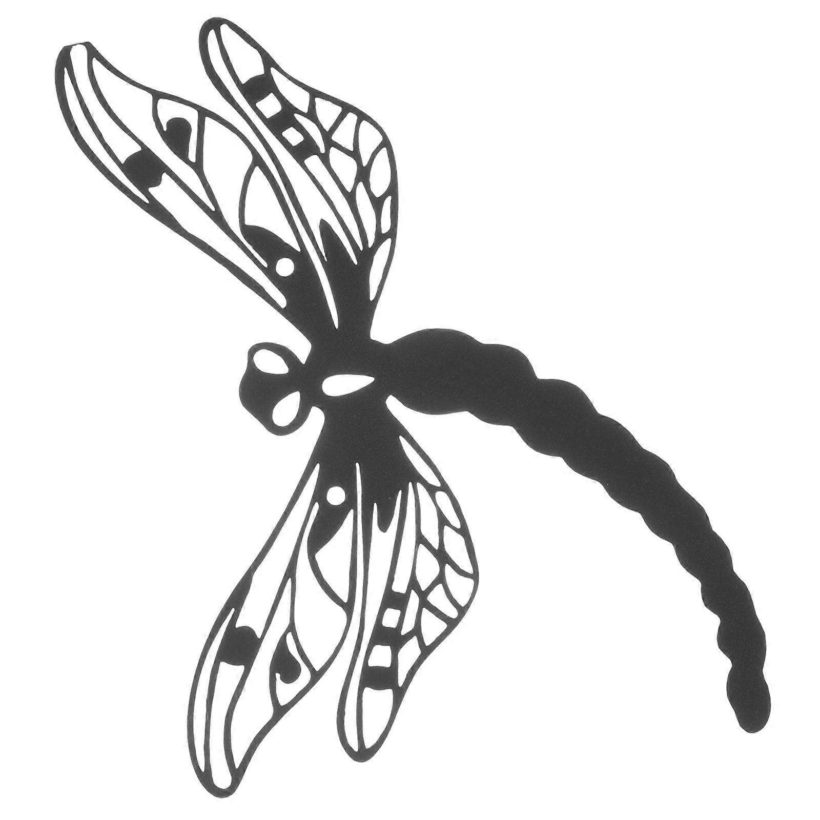 Metal Wall Decor Dragonfly Sculpture for 4Pcs Indoor Use